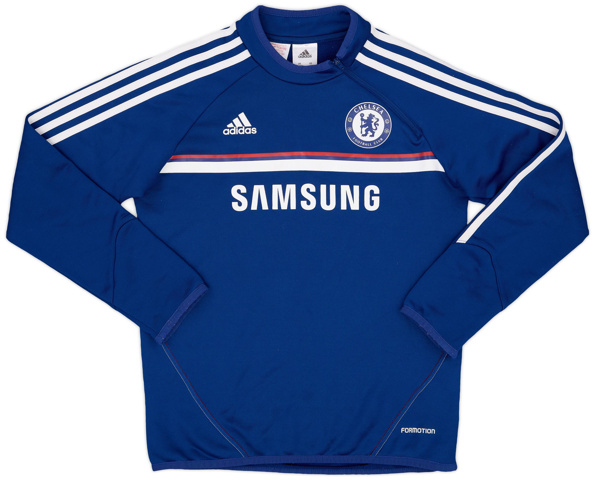 2013-14 Chelsea adidas 1/4 Zip Training Top - 8/10 - (M.Boys)