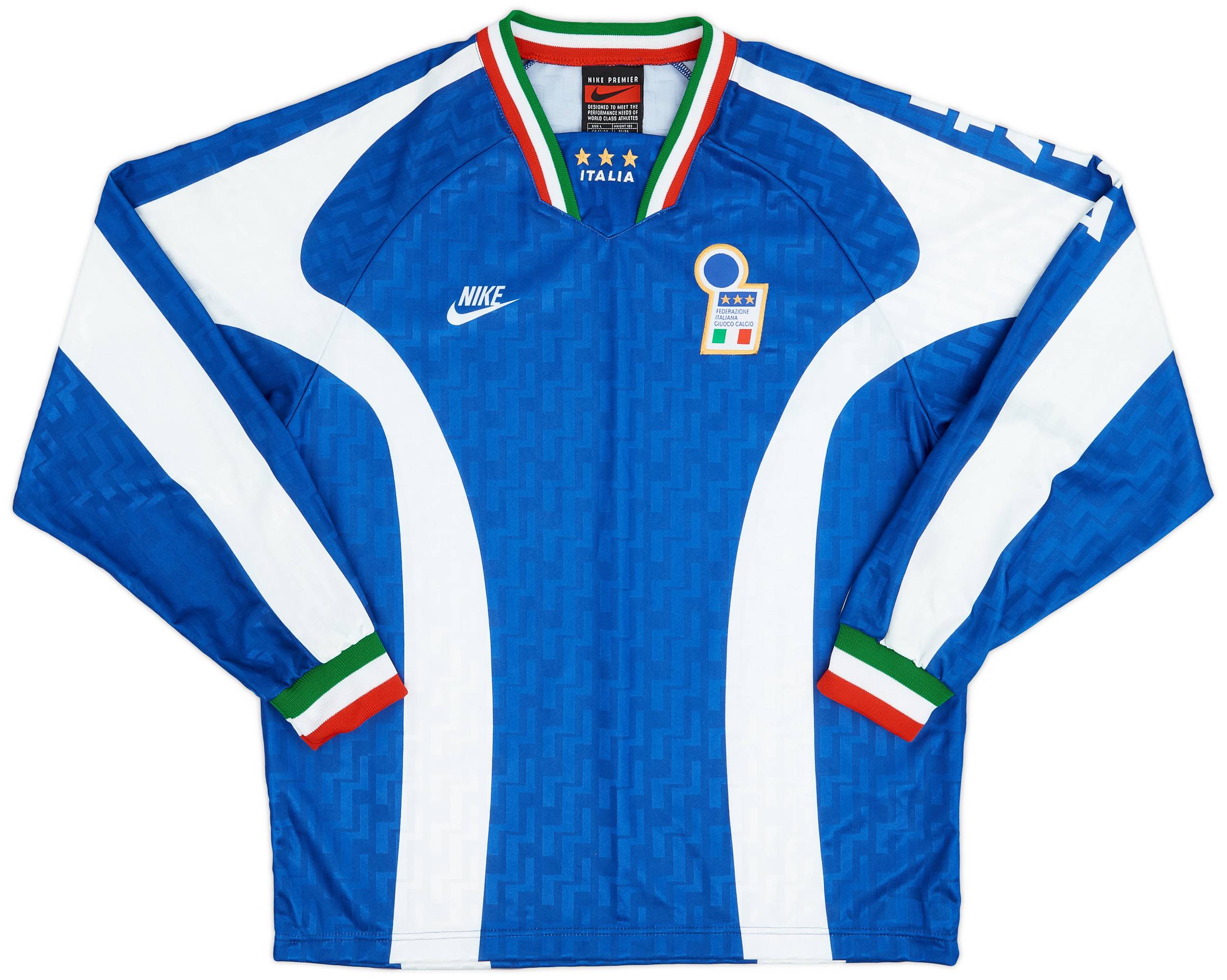1995-96 Italy Nike Training L/S Shirt - 9/10 - (L)