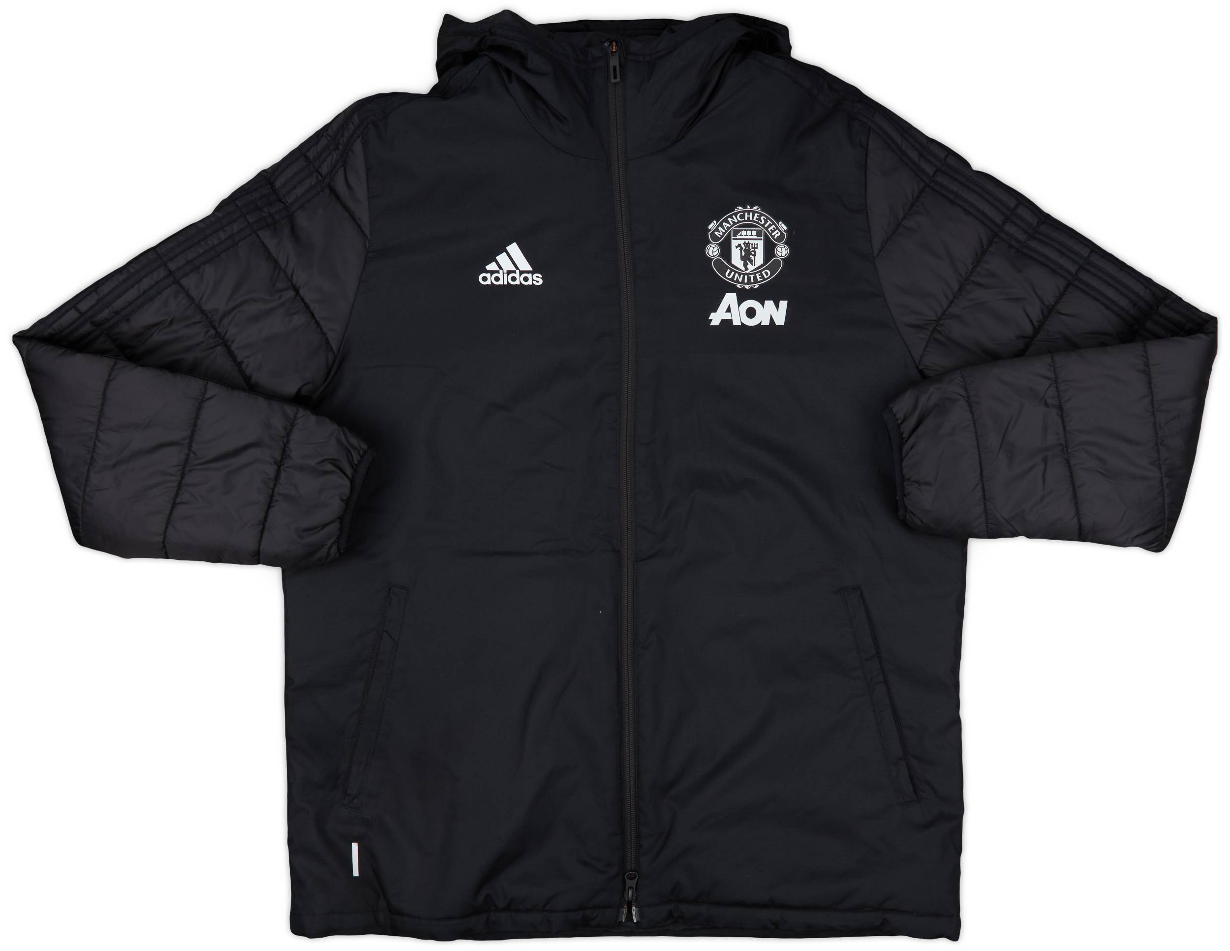 2019-20 Manchester United adidas Padded Bench Coat - 10/10 - (L)