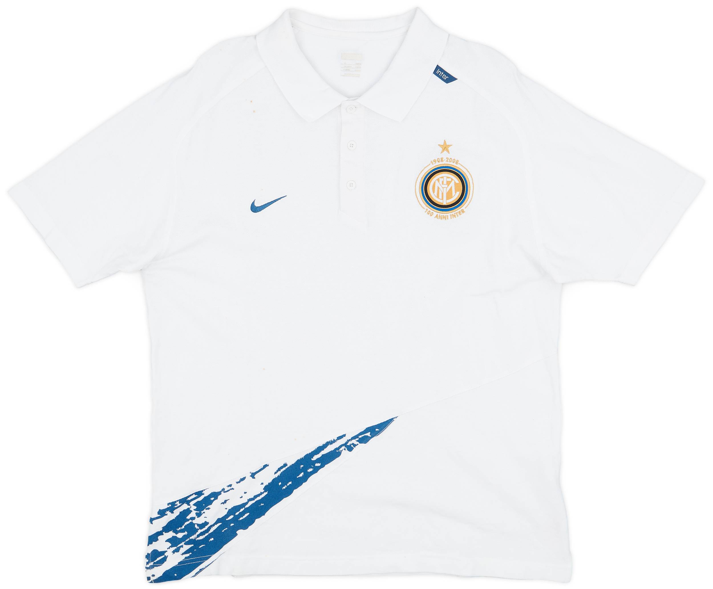 2007-08 Inter Milan Nike Polo Shirt - 8/10 - (XL)