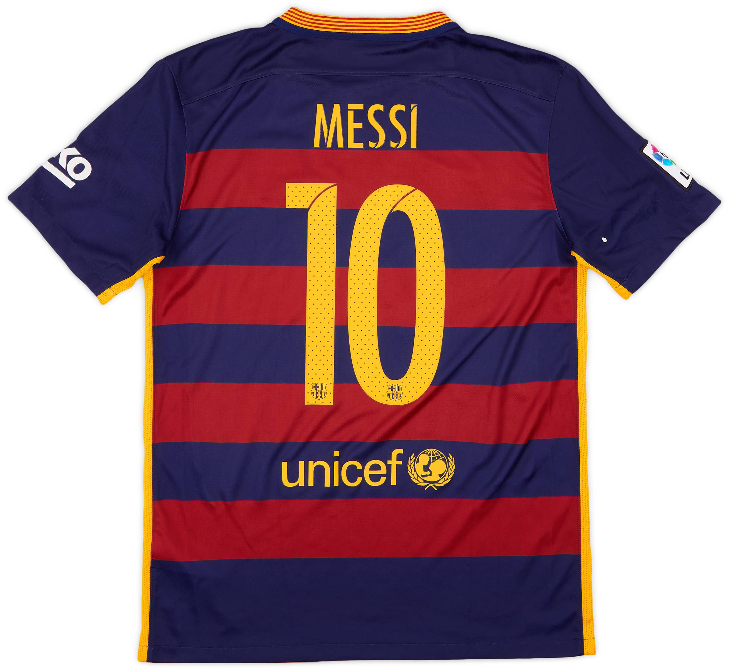 2015-16 Barcelona Home Shirt Messi #10 - 8/10 - (M)
