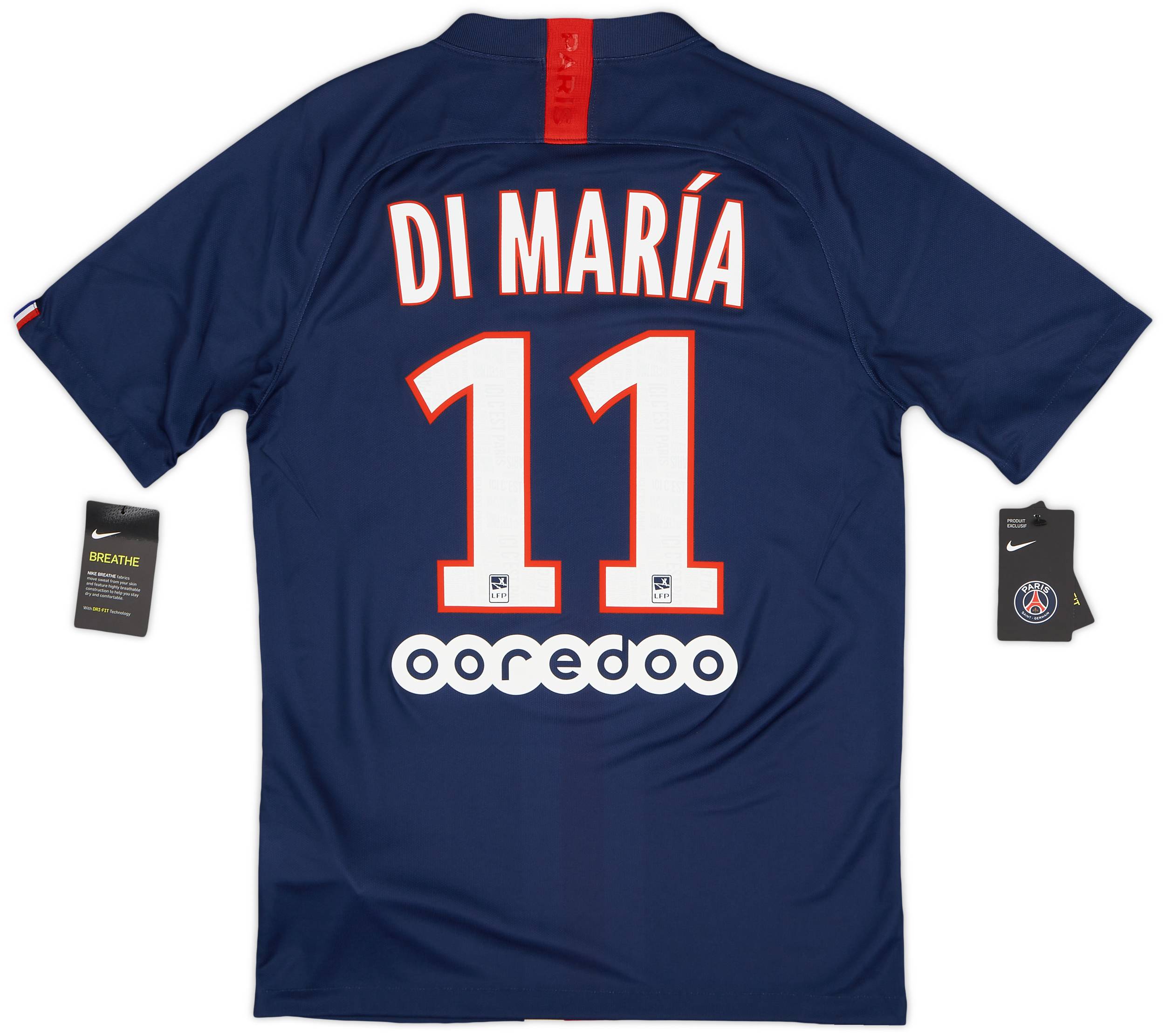 2019-20 Paris Saint-Germain Home Shirt DiMaria #11 (S)