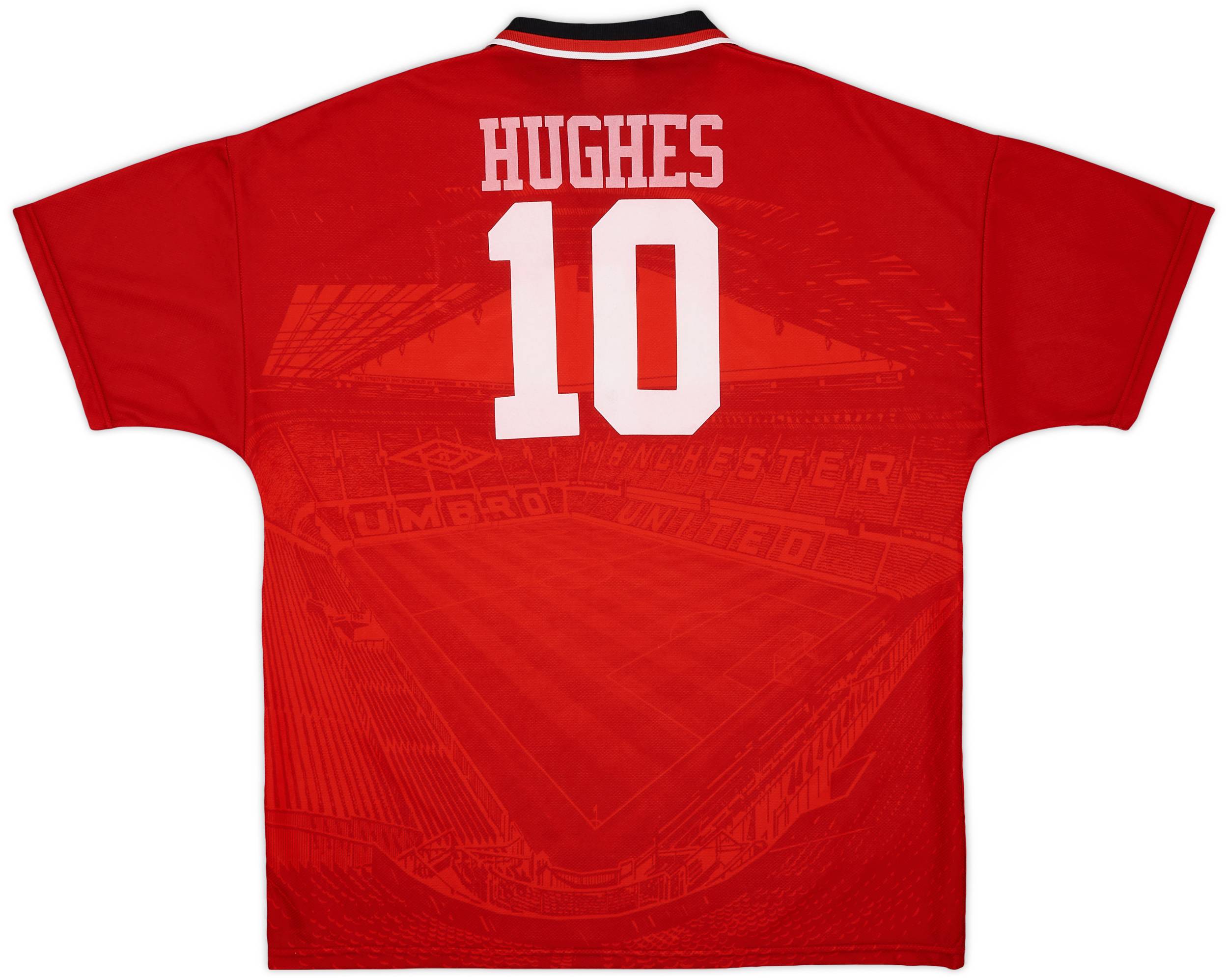 低価格で大人気の - #10 Hughes Shirt Home United Manchester 1994-96 8/10 (XL) - トップス