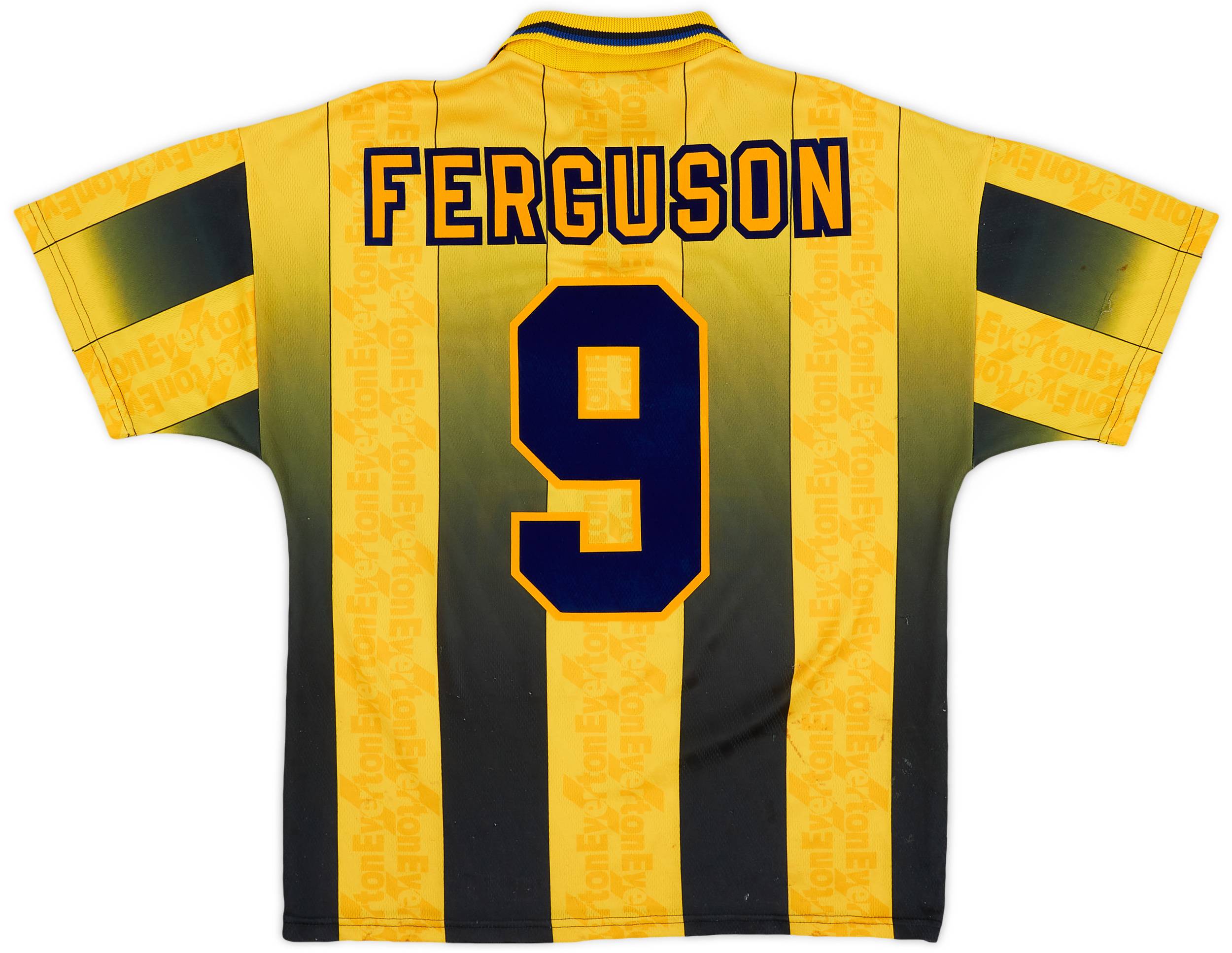 1996-98 Everton Away Shirt Ferguson #9 - 8/10 - (M)