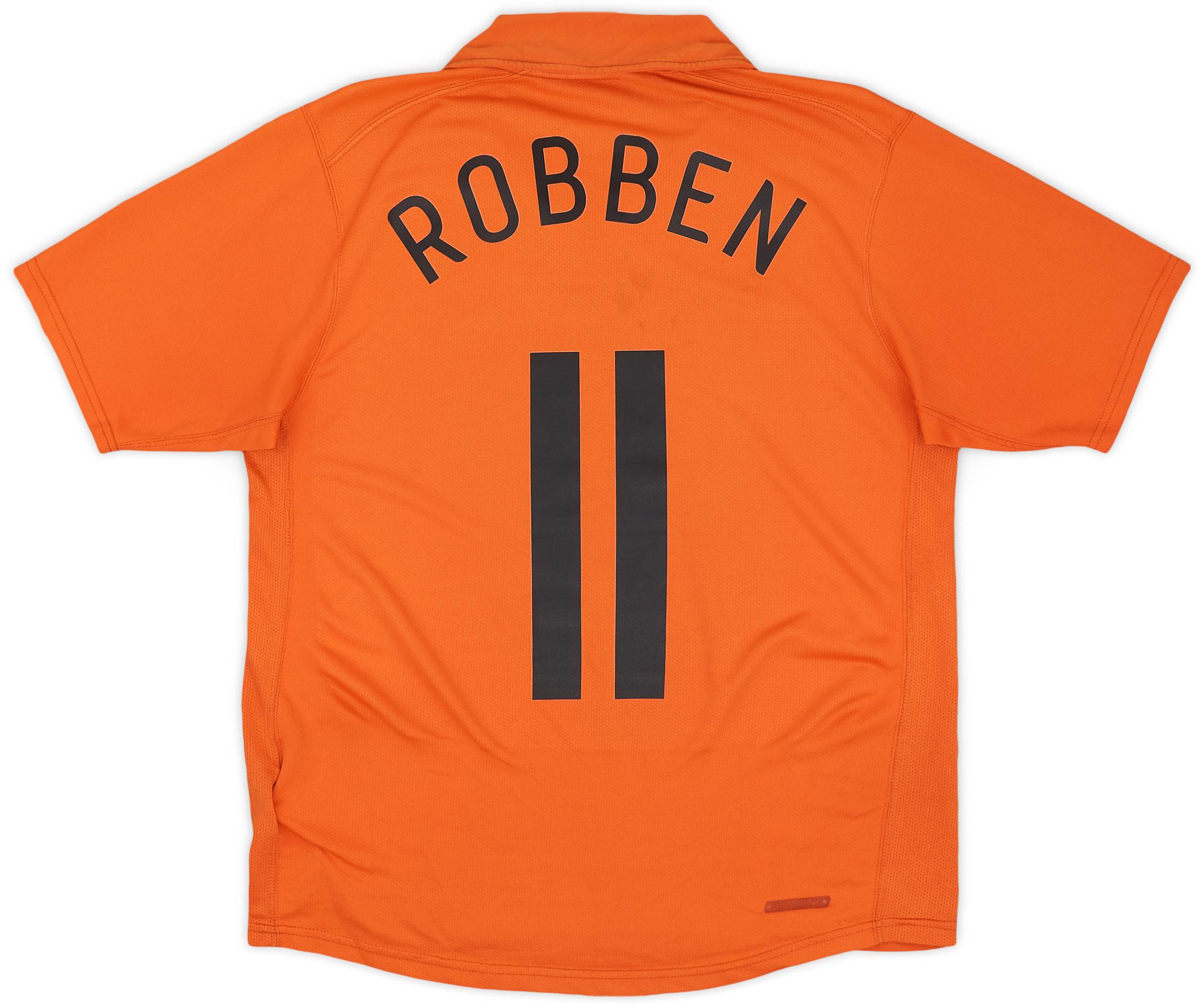 2006-08 Netherlands Home Shirt Robben #11 - 6/10 - (S)