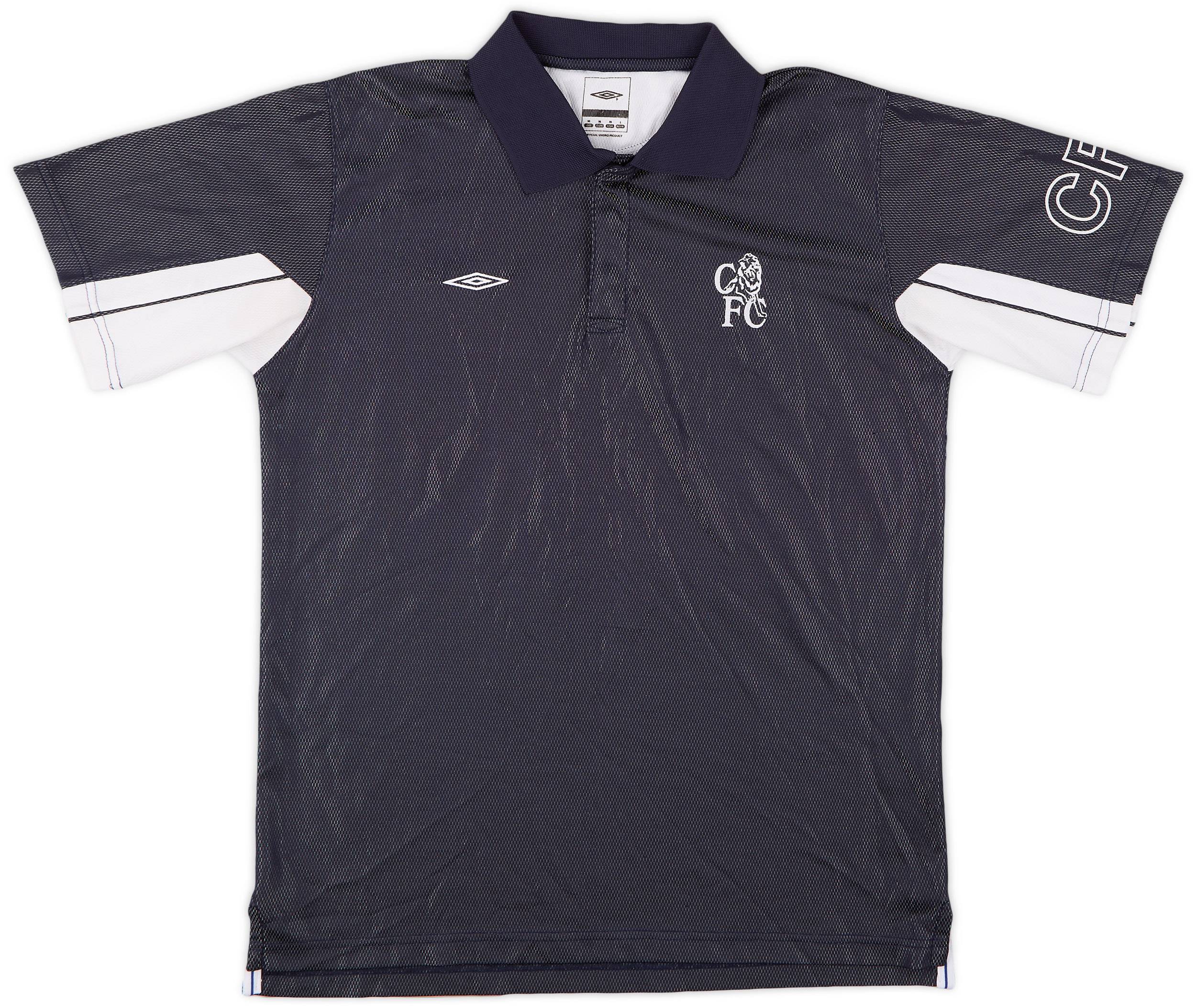 2001-02 Chelsea Umbro Polo Shirt - 9/10 - (M)