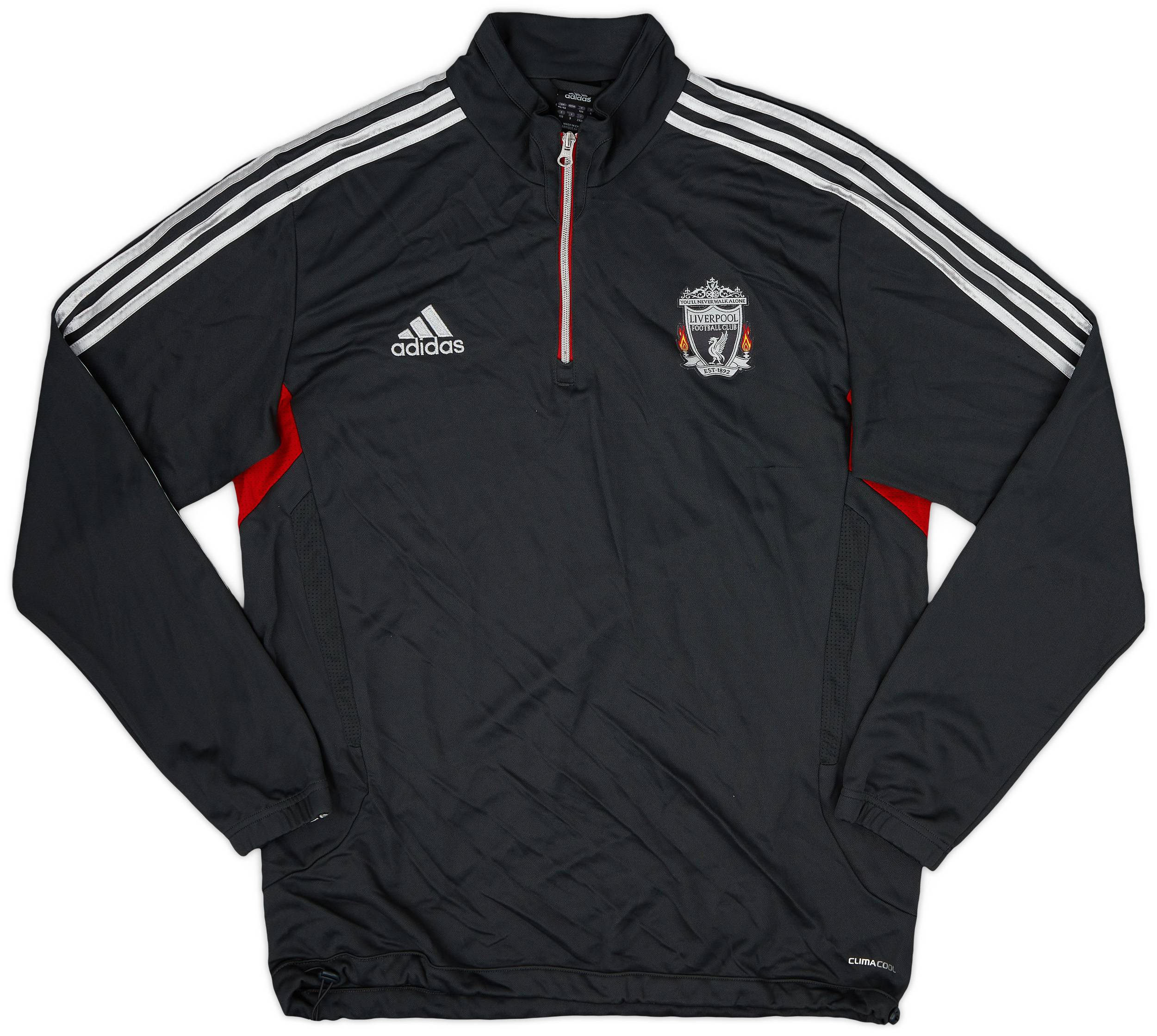 2011-12 Liverpool adidas 1/4 Zip Drill Top - 8/10 - (XL)