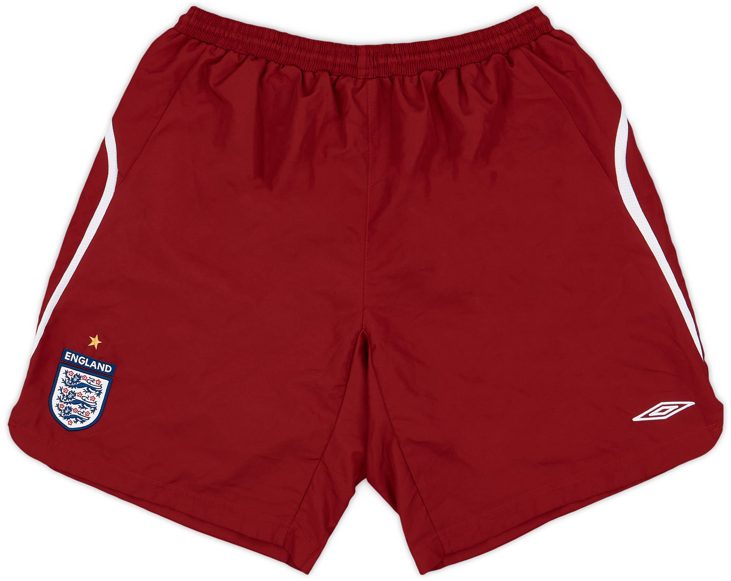 2006-08 England Umbro Training Shorts - 9/10 - (XL)