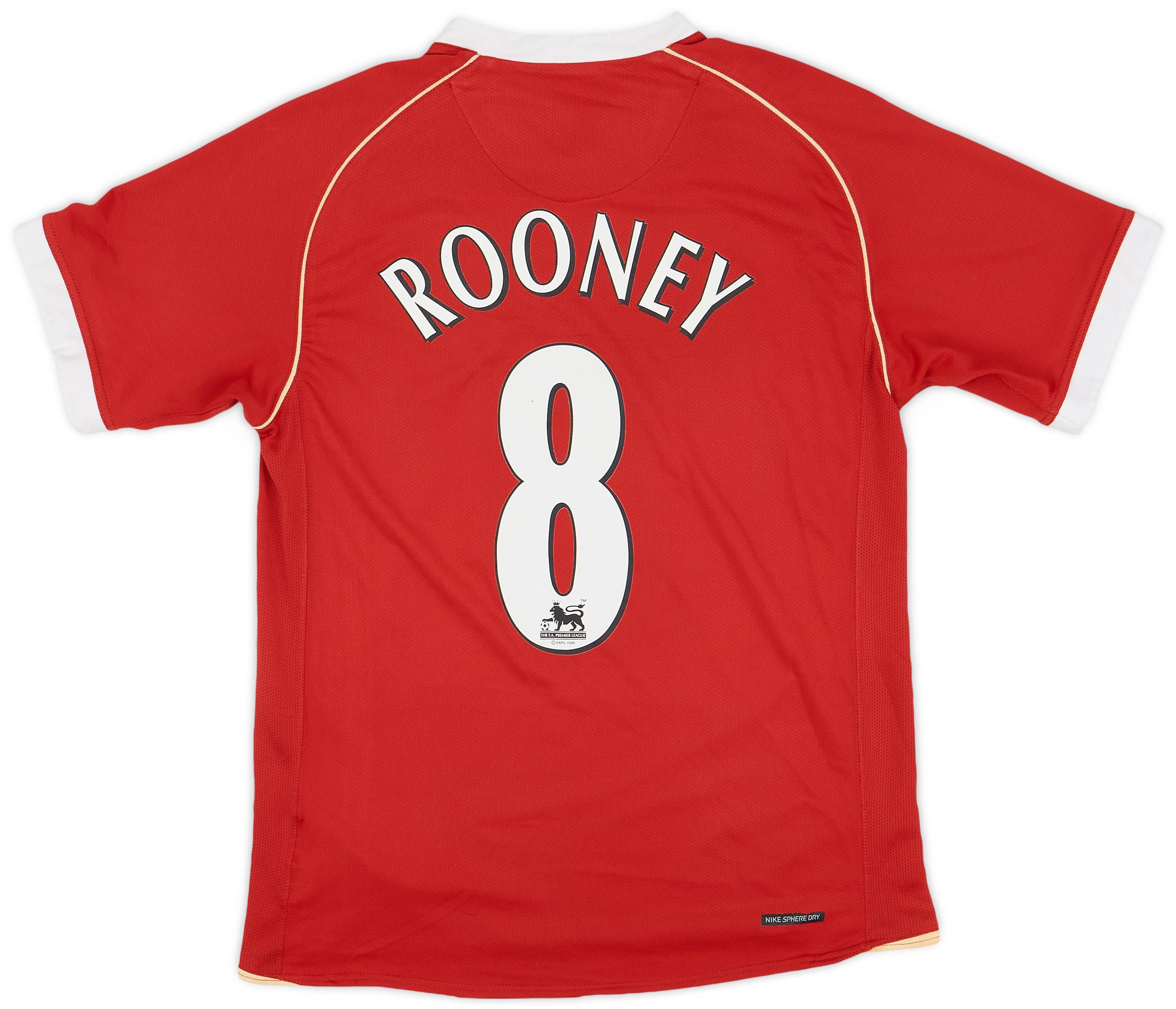 2006-07 Manchester United Home Shirt Rooney #8 - 7/10 - (S)