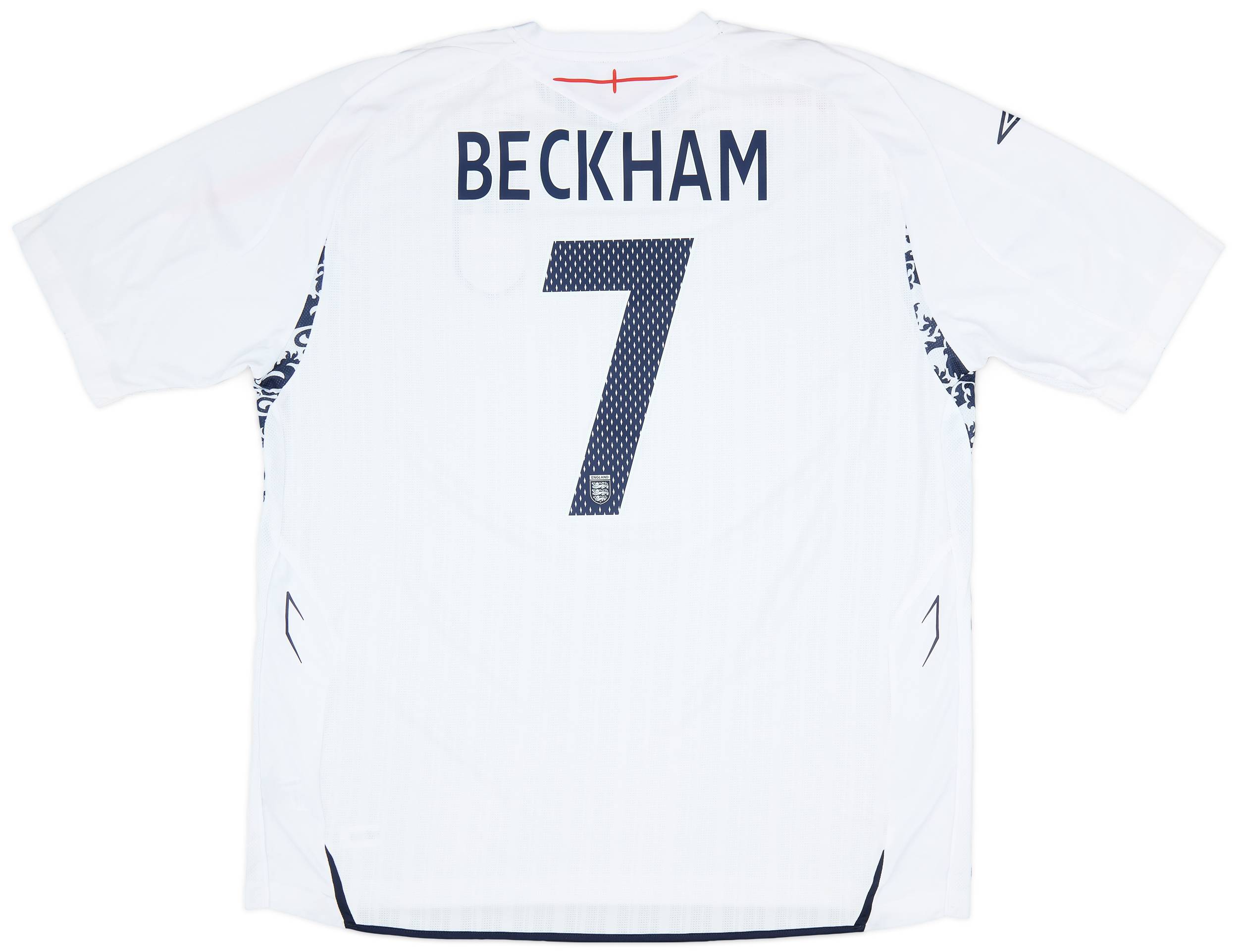 2007-09 England Home Shirt Beckham #7 (3XL)