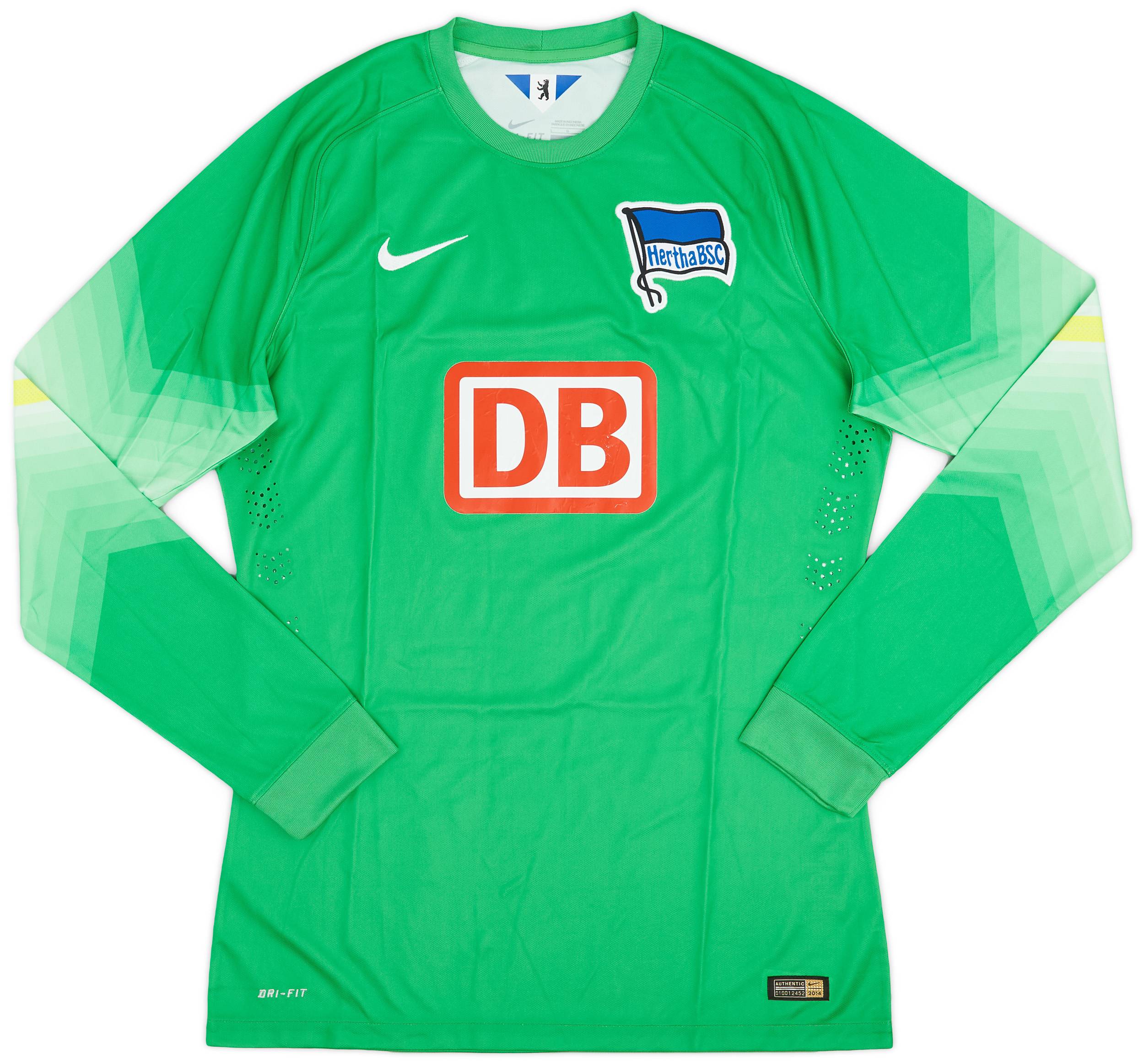 2014-15 Hertha Berlin Player Issue GK Shirt - 7/10 - (L)