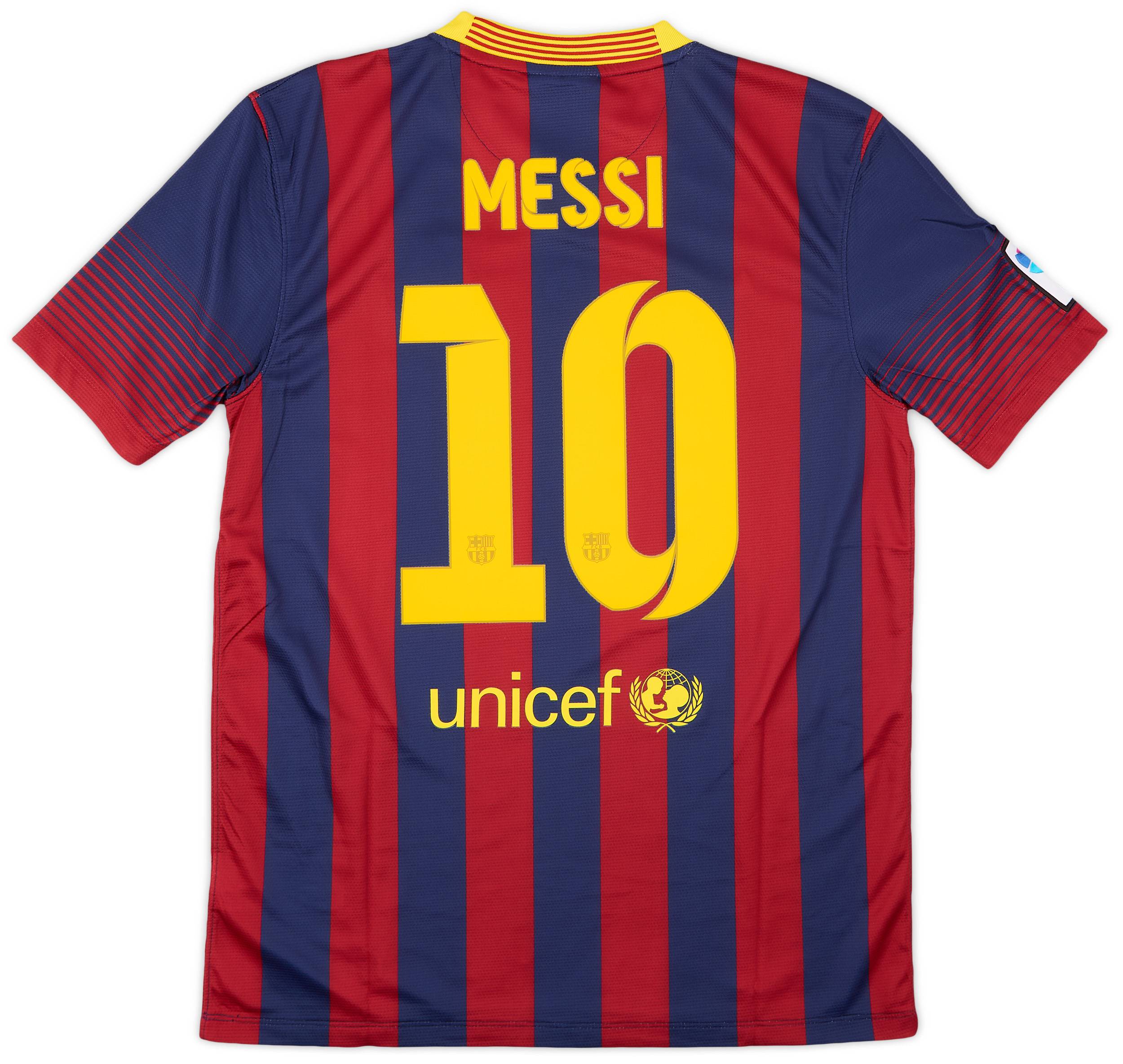 2013-14 Barcelona Home Shirt Messi #10 (M)