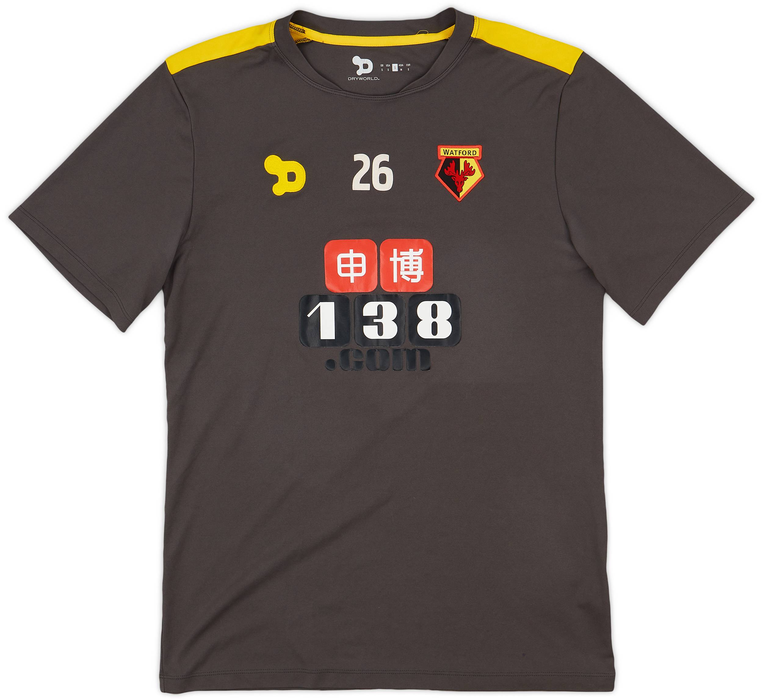 2016-17 Watford Dryworld Player Issue Training Shirt #26 - 7/10 - (S)