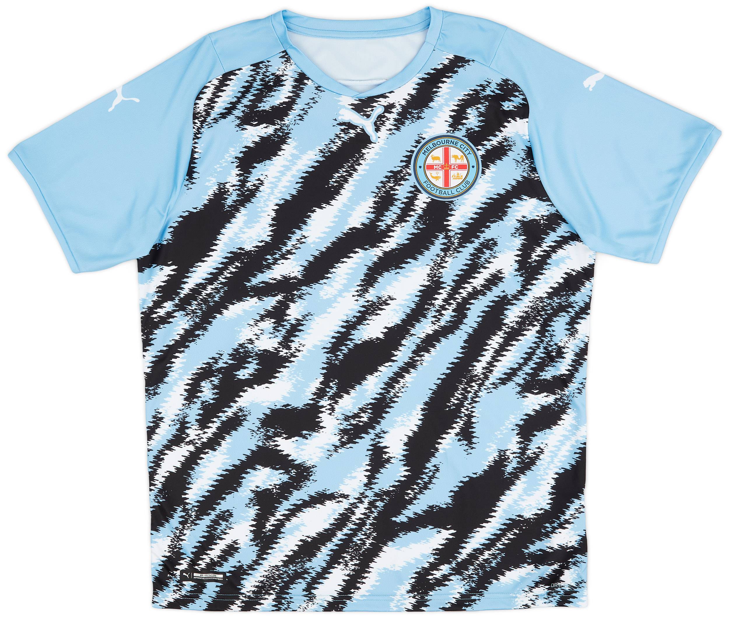 2021-22 Melbourne City Puma Pre-Match Training Shirt - 9/10