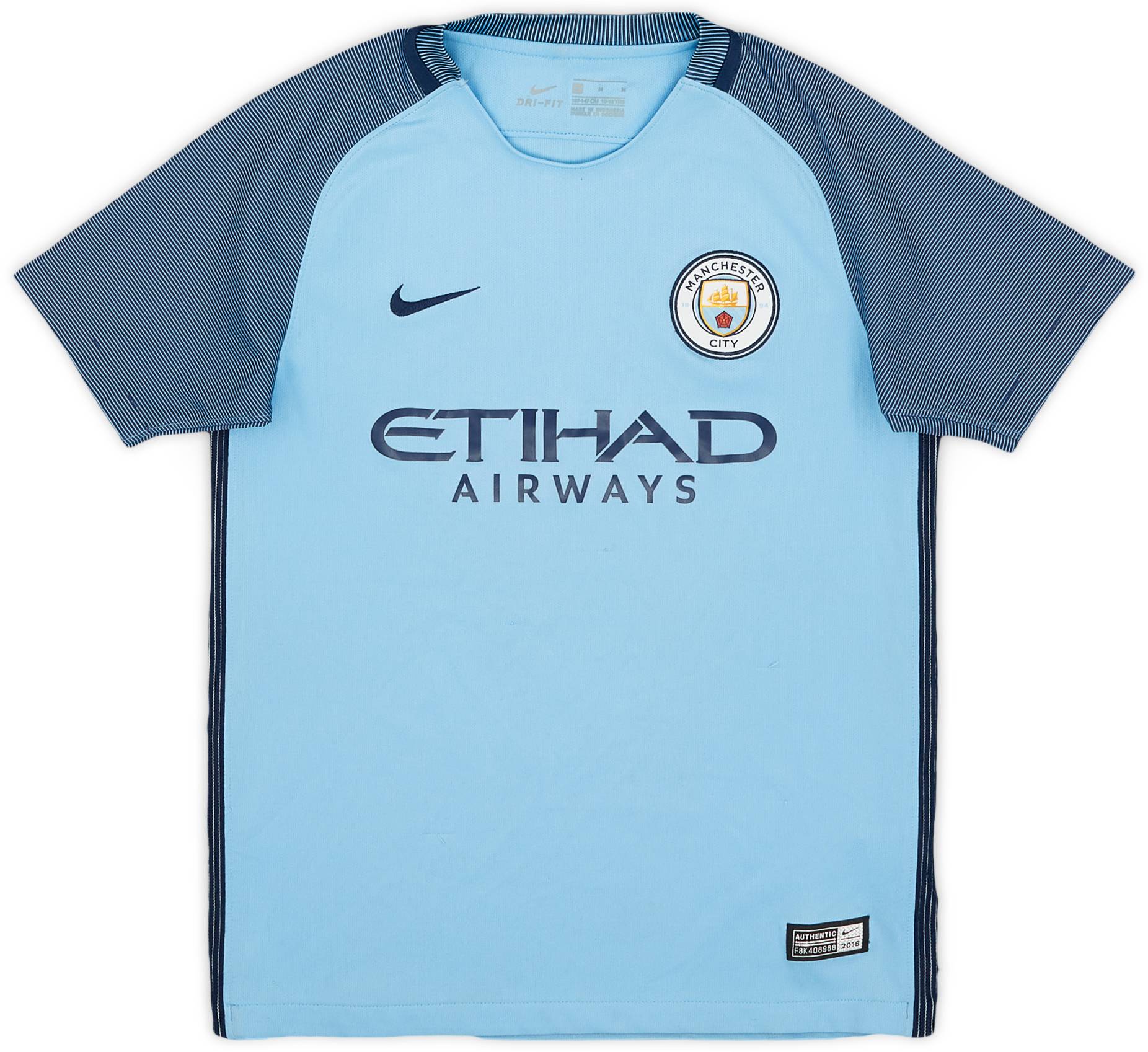 2016-17 Manchester City Home Shirt - 7/10 - (M.Boys)