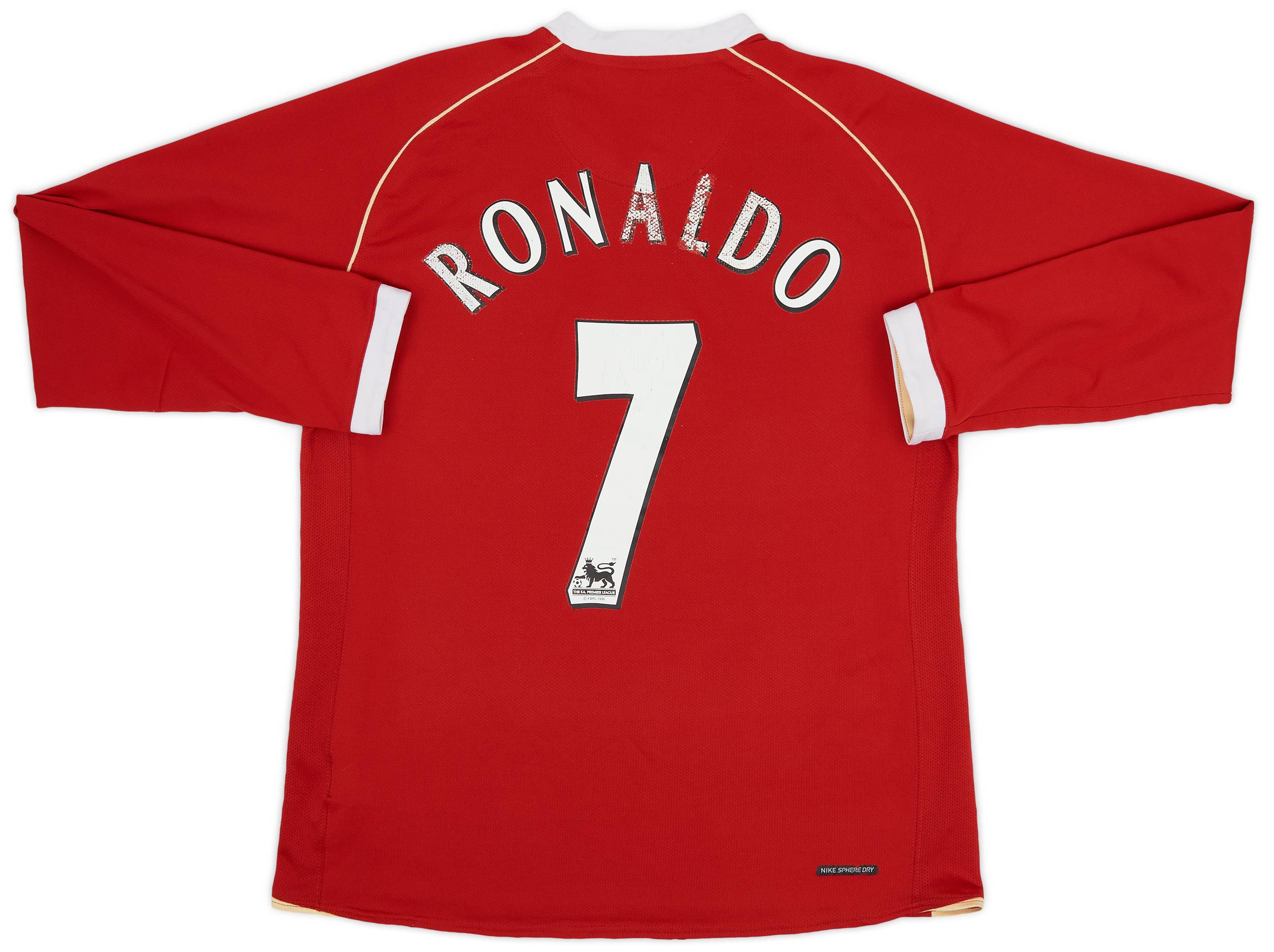 2006-07 Manchester United Home L/S Shirt Ronaldo #7 - 5/10 - (M)