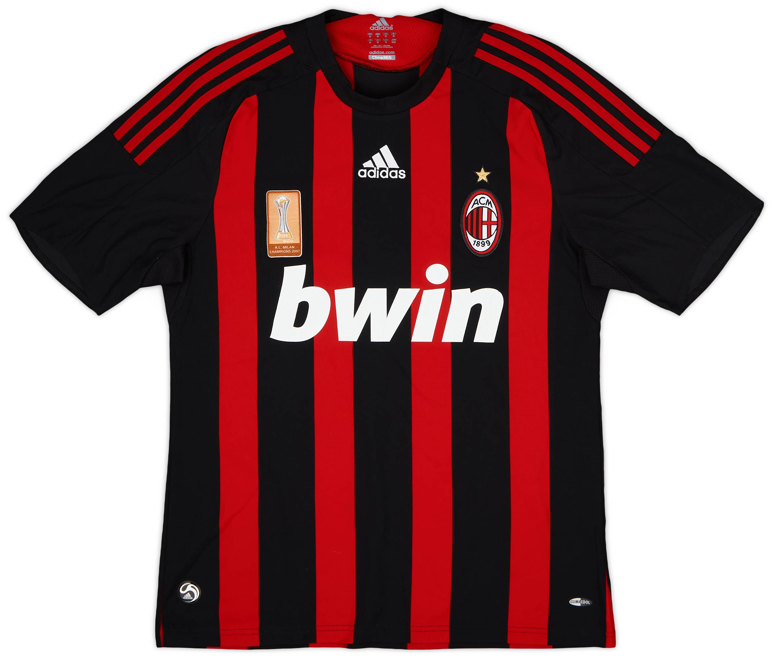 2008-09 AC Milan Home Shirt Maldini #3 - 5/10 - (M)