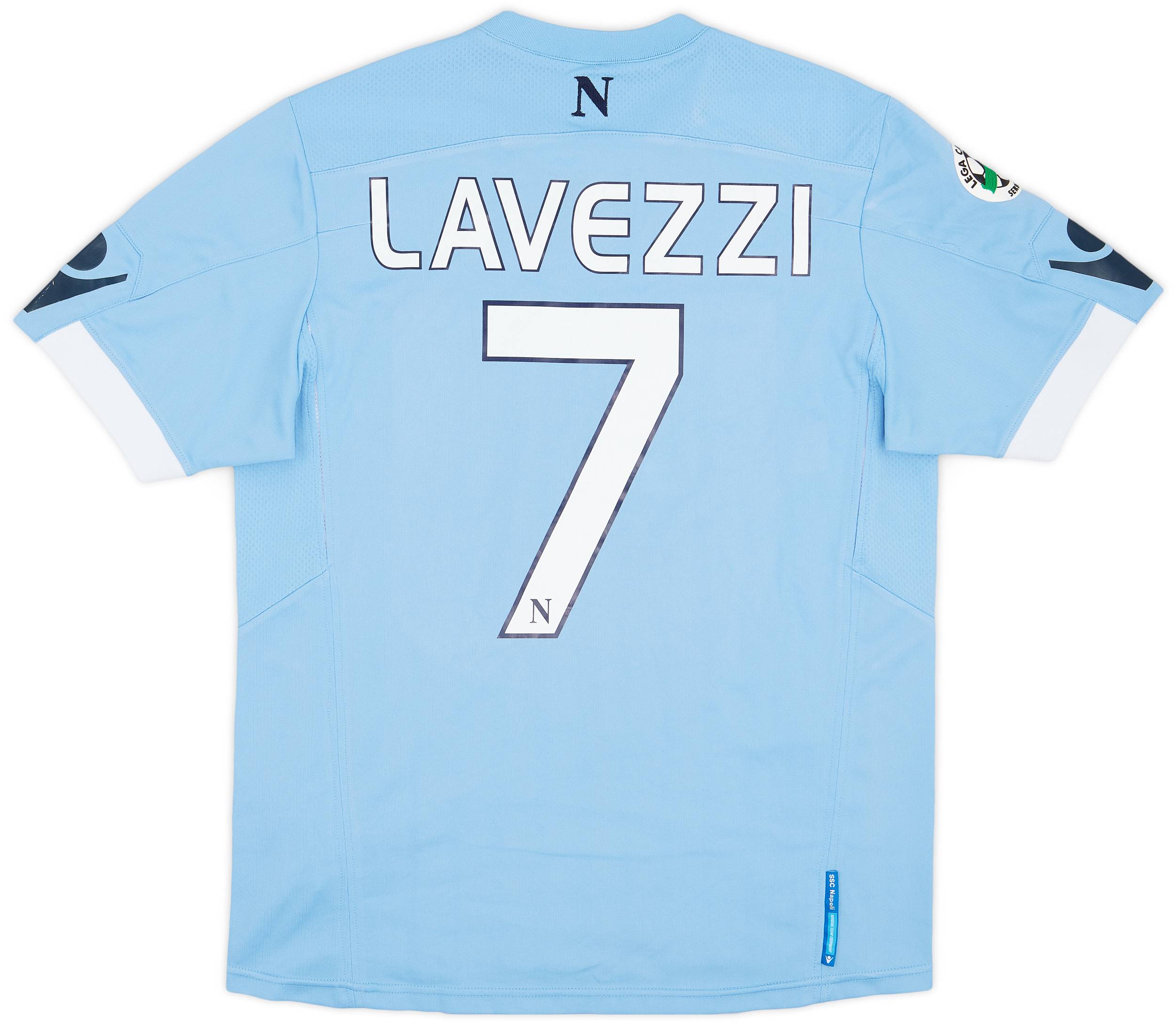 2010-11 Napoli Home Shirt Lavezzi #7 - 7/10 - (M)