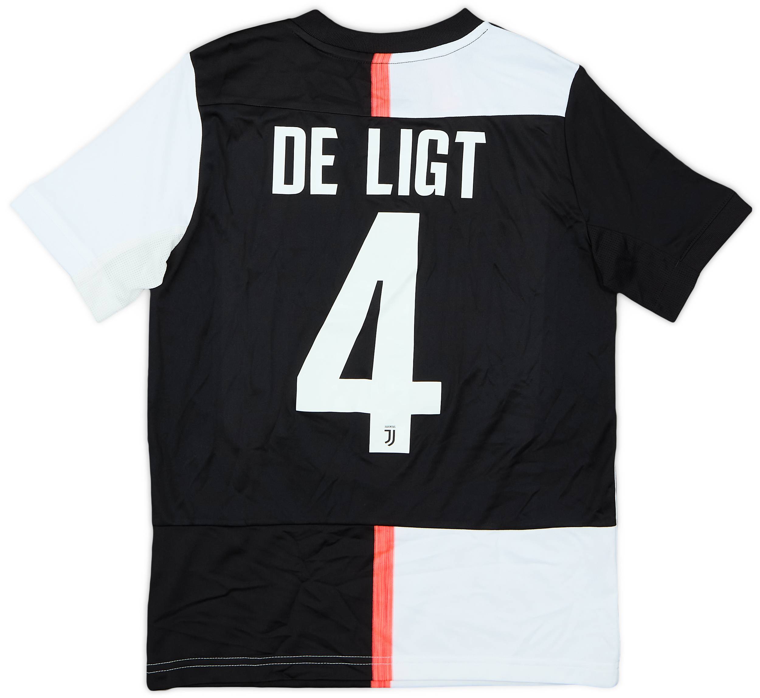2019-20 Juventus Home Shirt De Ligt #4 - 9/10 - (S.Boys)