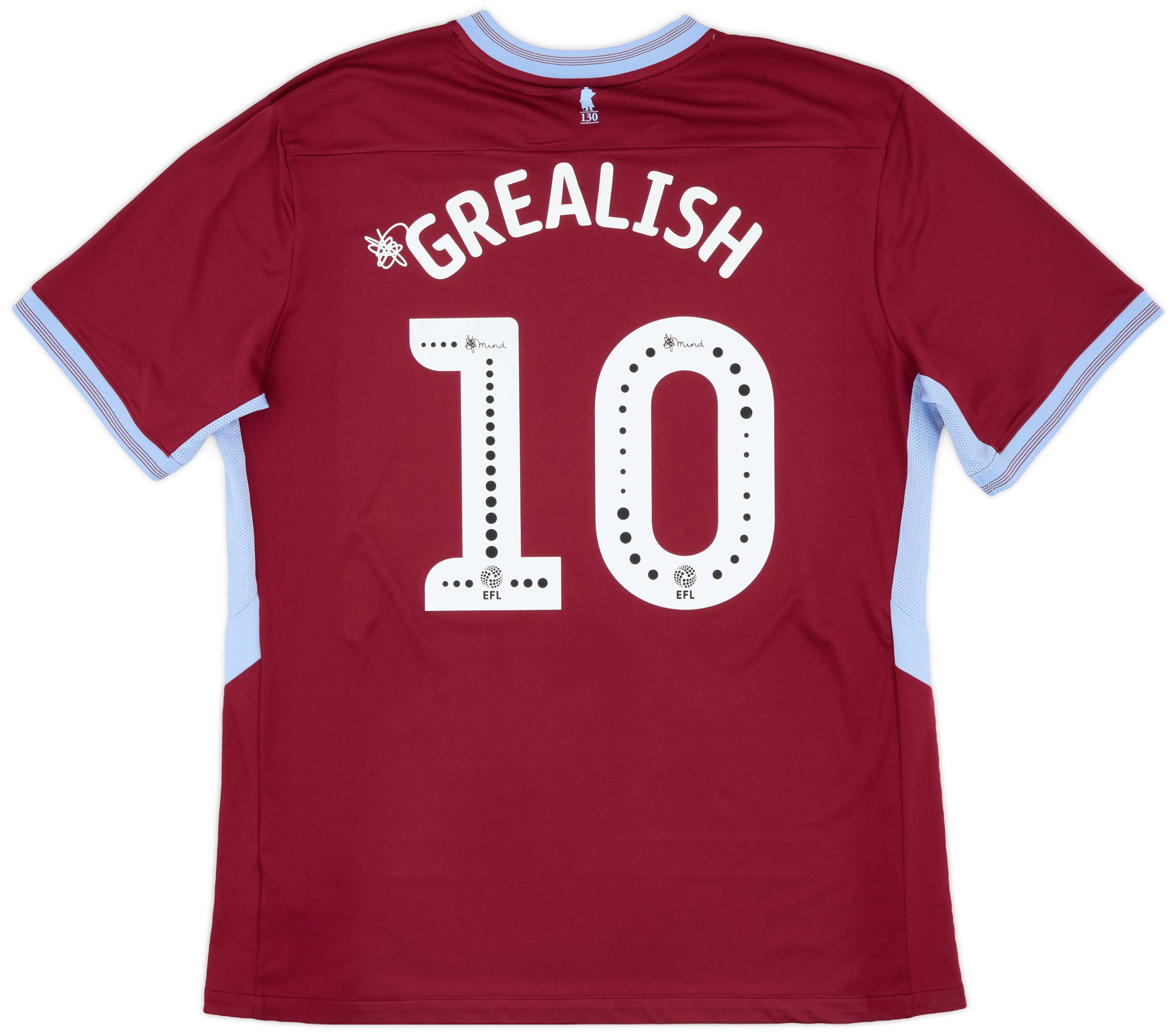 2018-19 Aston Villa Home Shirt Grealish #10 - 9/10 - (XL)