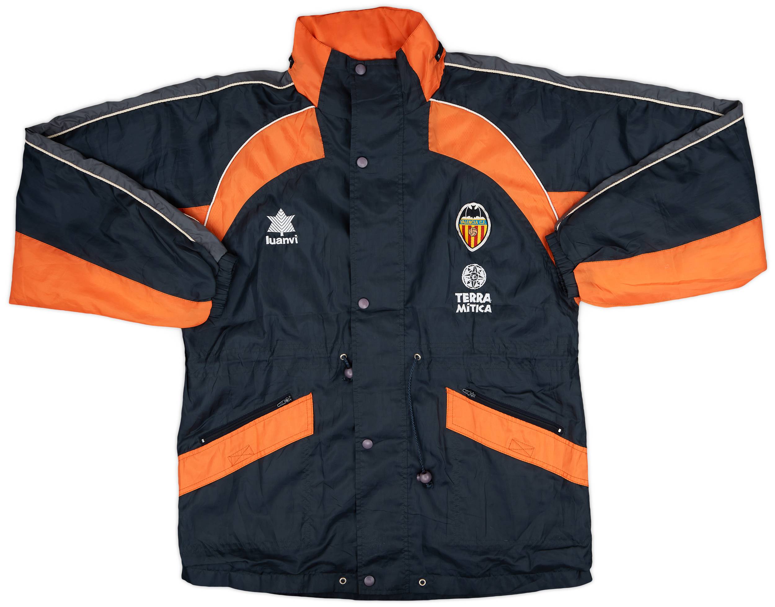 1998-99 Valencia Luanvi Hooded Rain Jacket - 7/10 - (L)