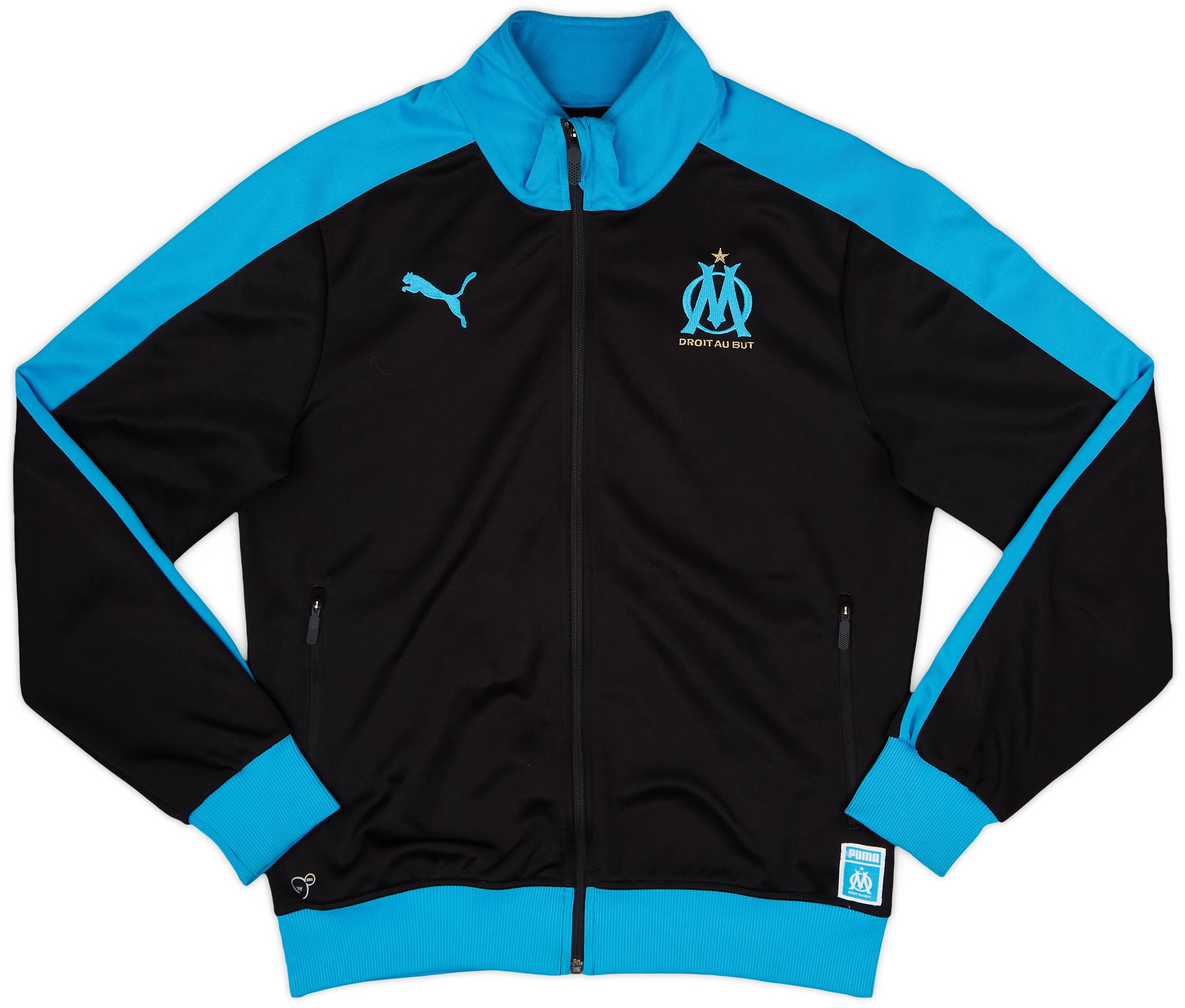 2017-18 Olympique Marseille Puma Track Jacket - 9/10 - (M)