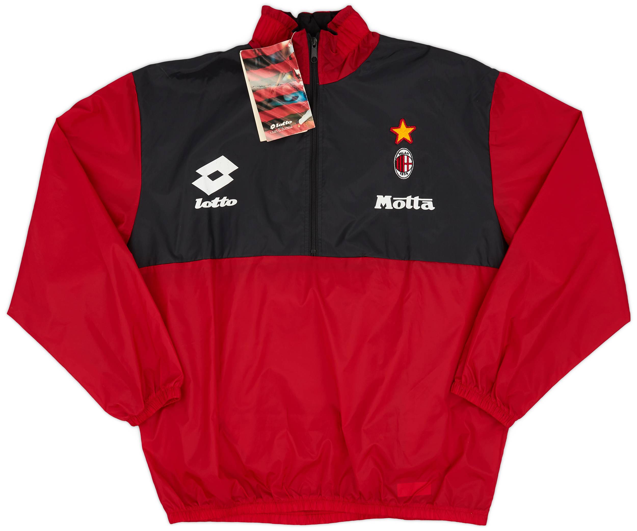 1994-95 AC Milan Lotto 1/4 Zip Drill Top (S)
