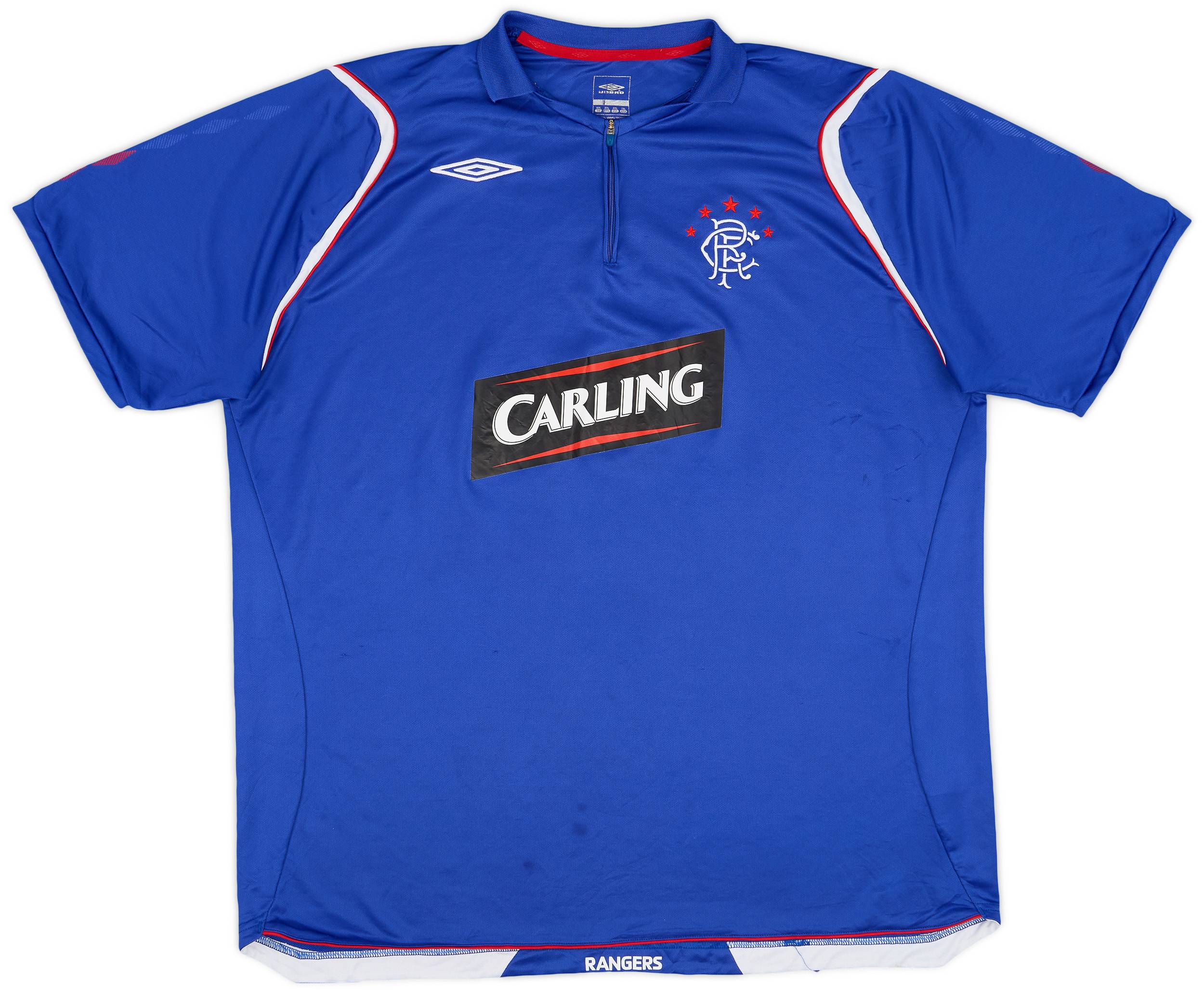 2008-09 Rangers Umbro 1/4 Zip Training Shirt - 6/10 - (XXL)