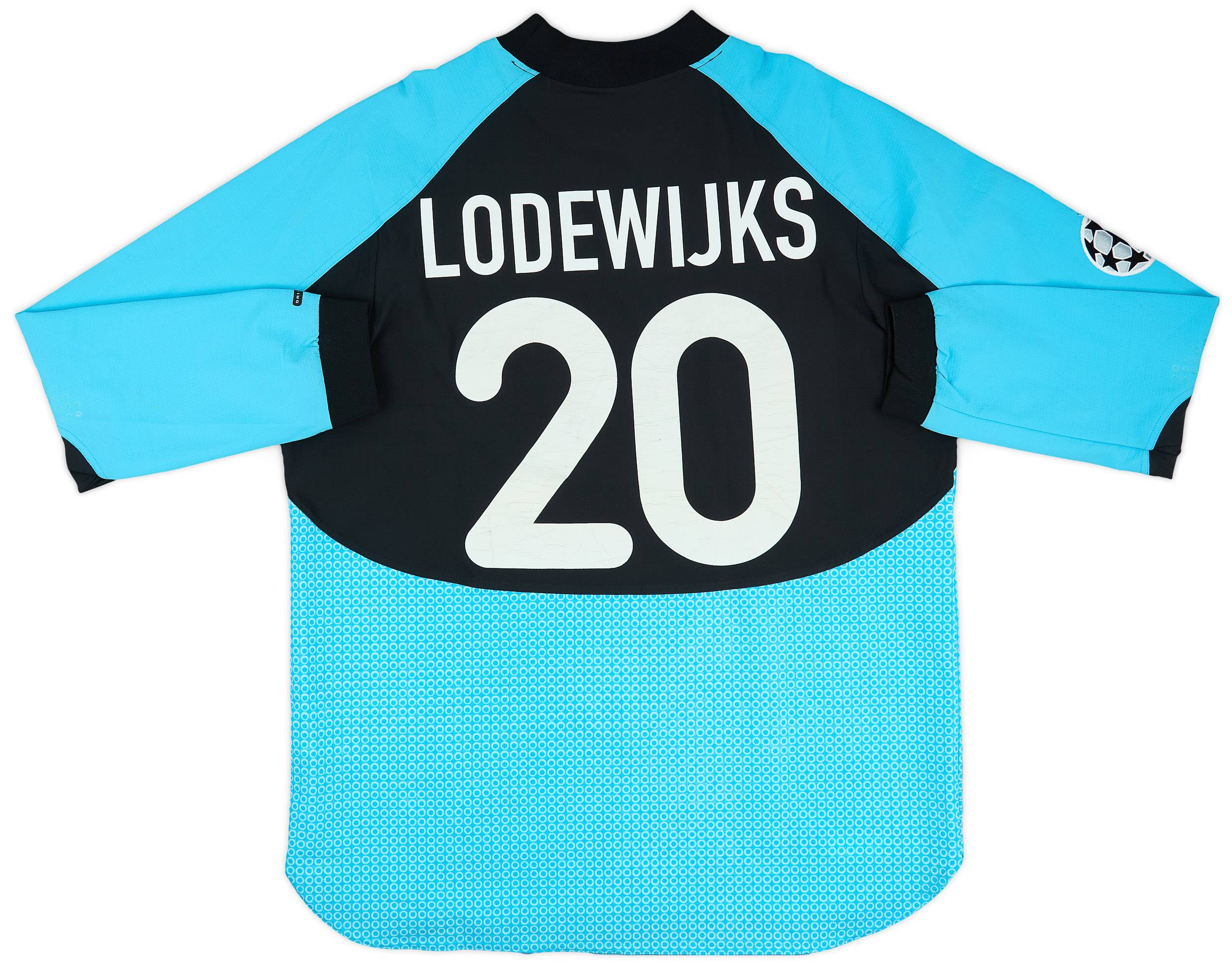 2000-01 PSV Match Issue Champions League GK Shirt Lodewijks #20