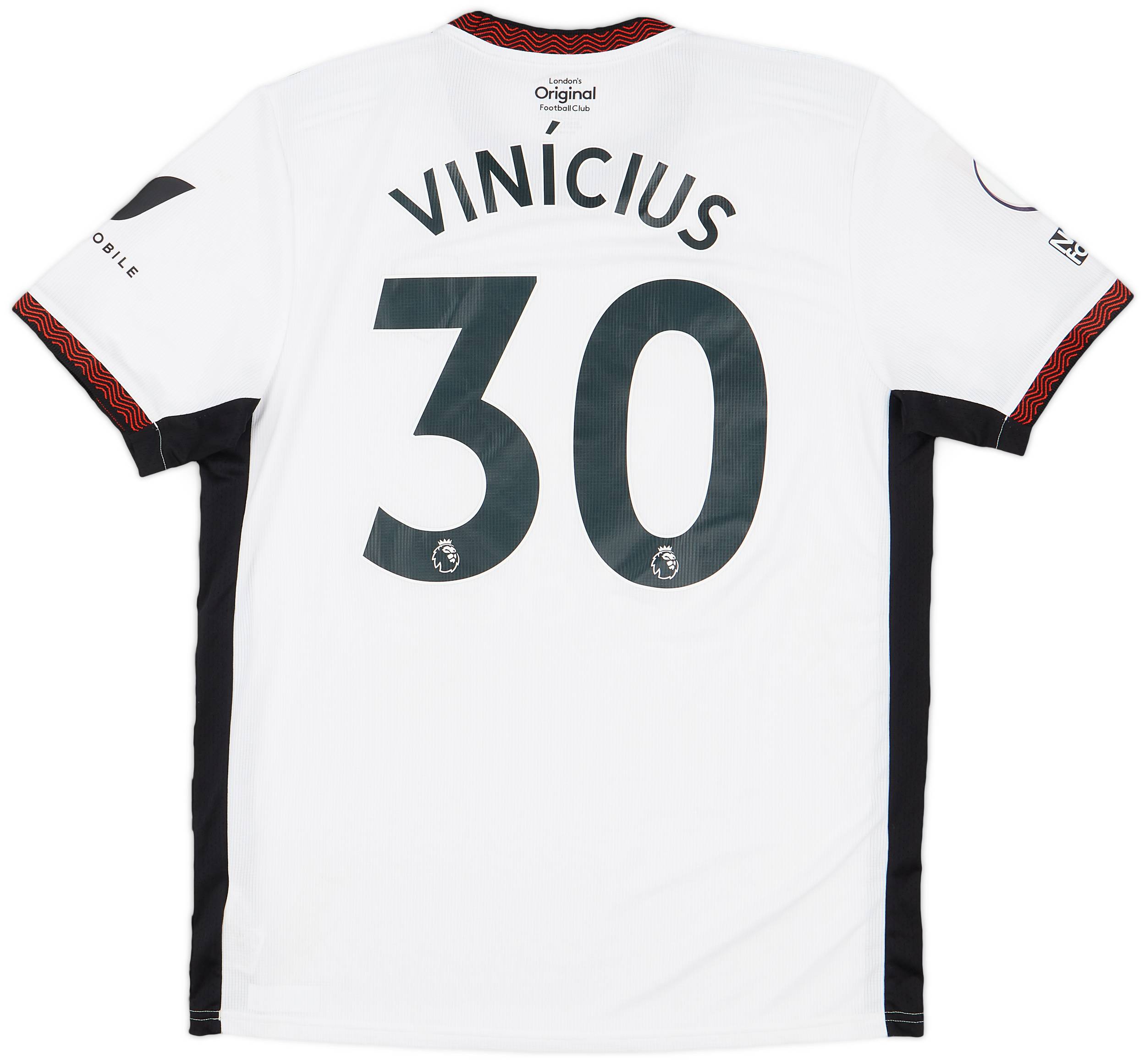 2022-23 Fulham Match Issue Home Shirt Vinicius #30