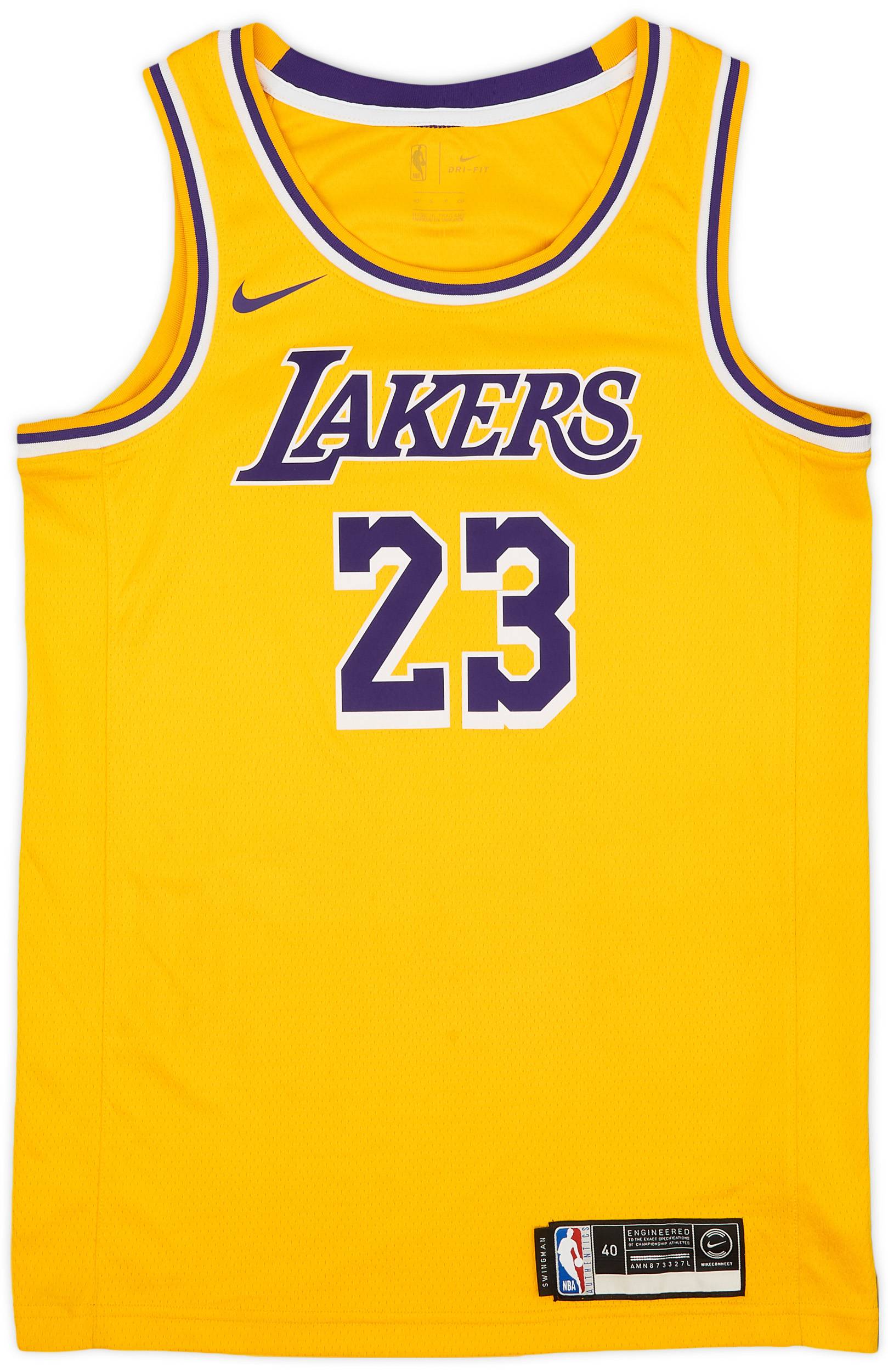 2018-21 LA Lakers James #23 Nike Swingman Away Jersey - 8/10 - (S)