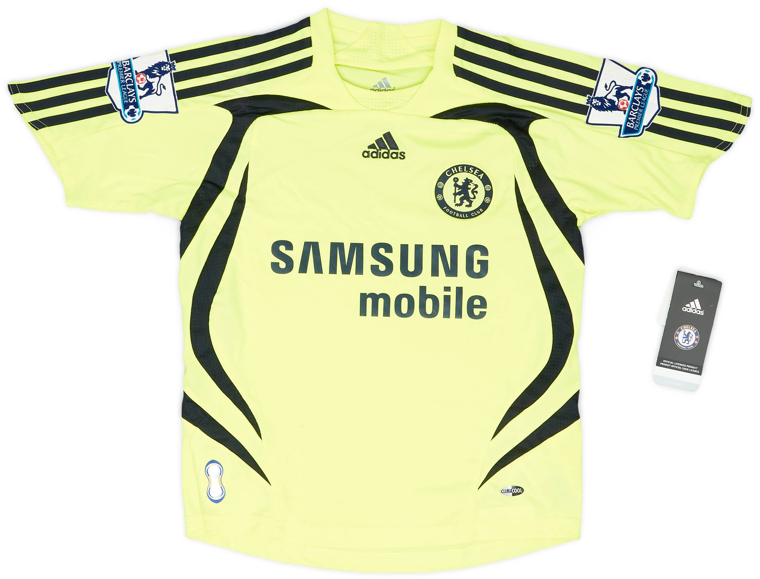 adidas チェルシーユニフォーム　07-08 awayKitイエロー adidas チェルシー 07-08 アウェイ 半袖ユニフォーム 【adidas