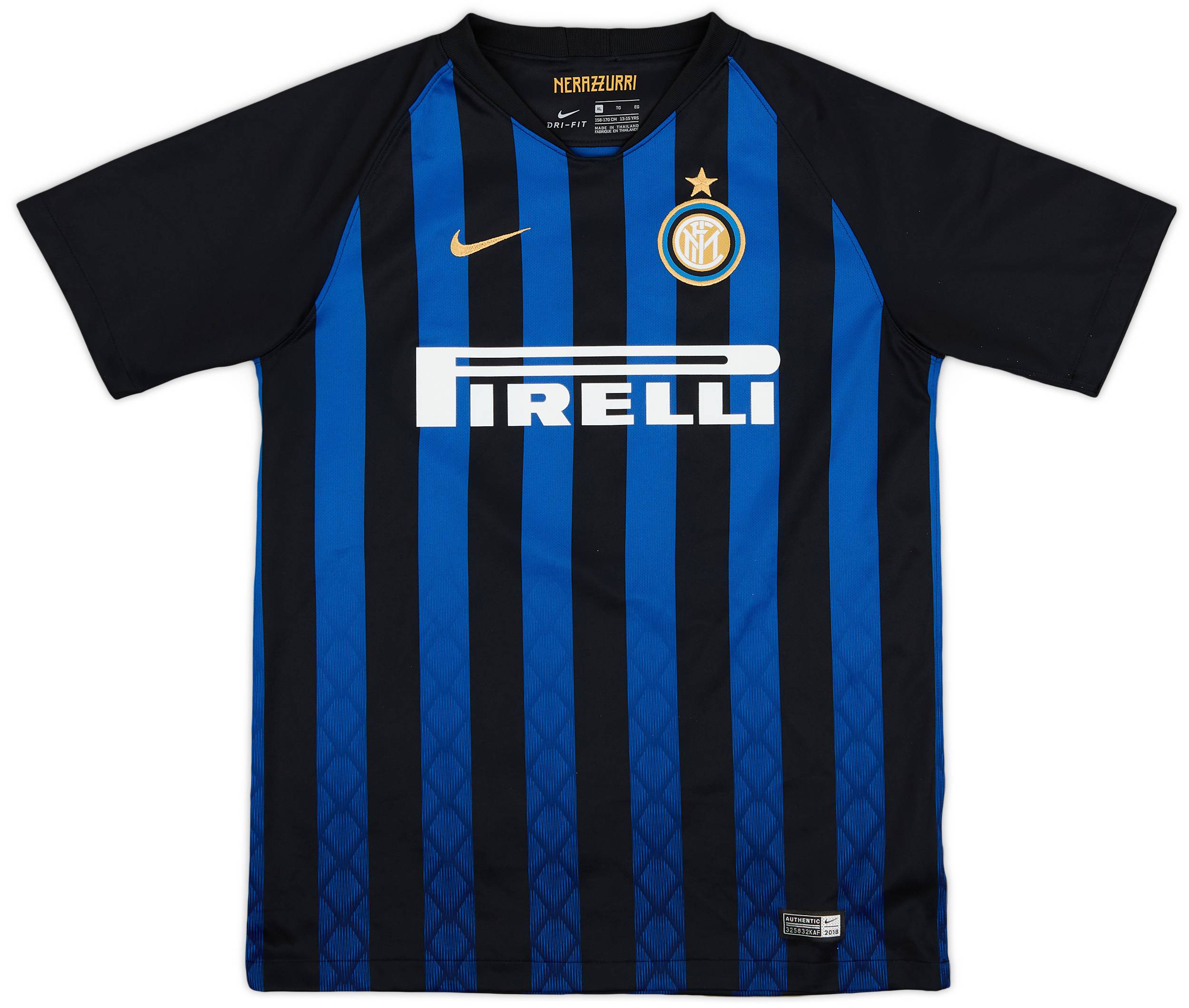 2018-19 Inter Milan Home Shirt - 9/10 - (XL.Boys)