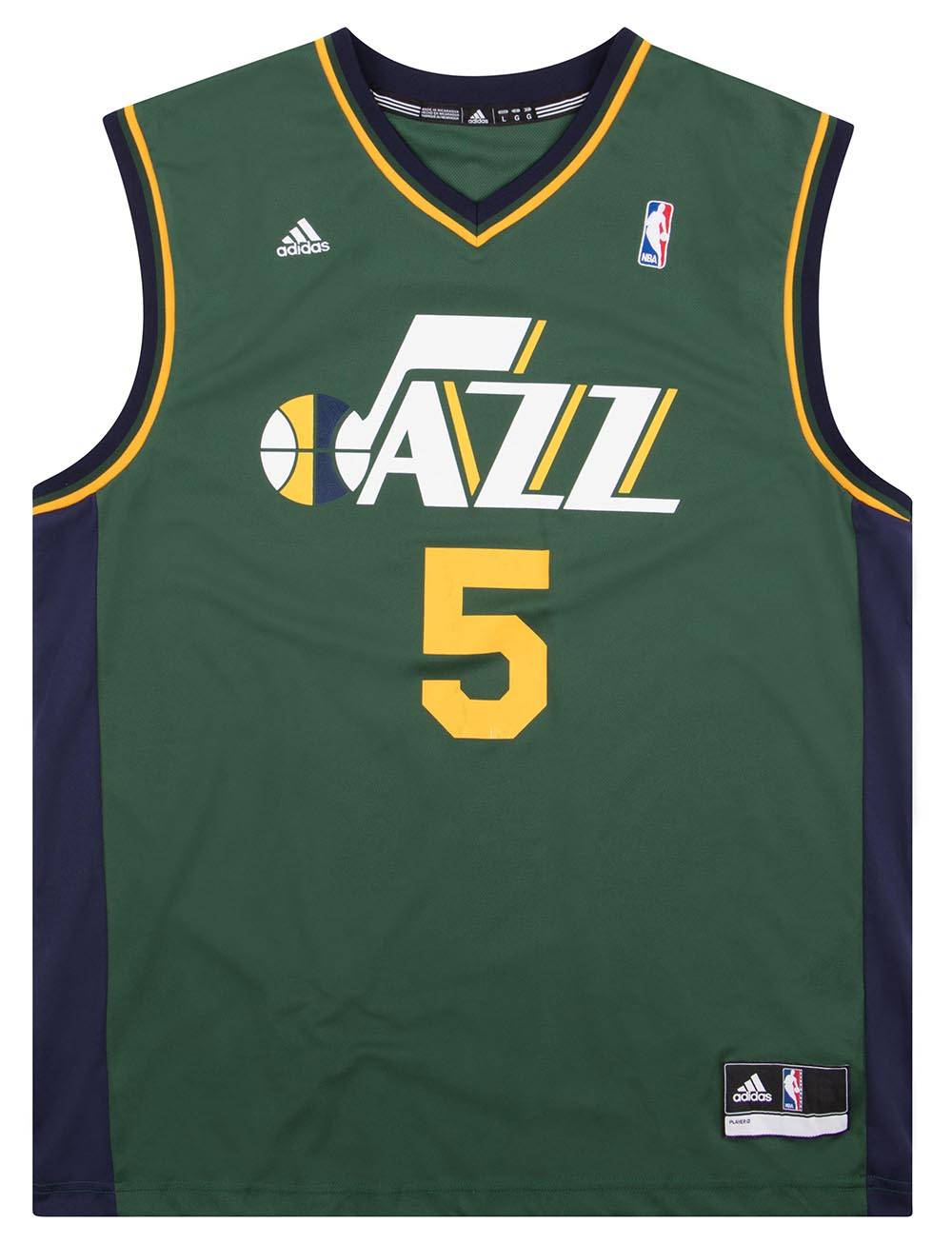 2012-13 Utah Jazz Williams #5 adidas Jersey (Alternate) L