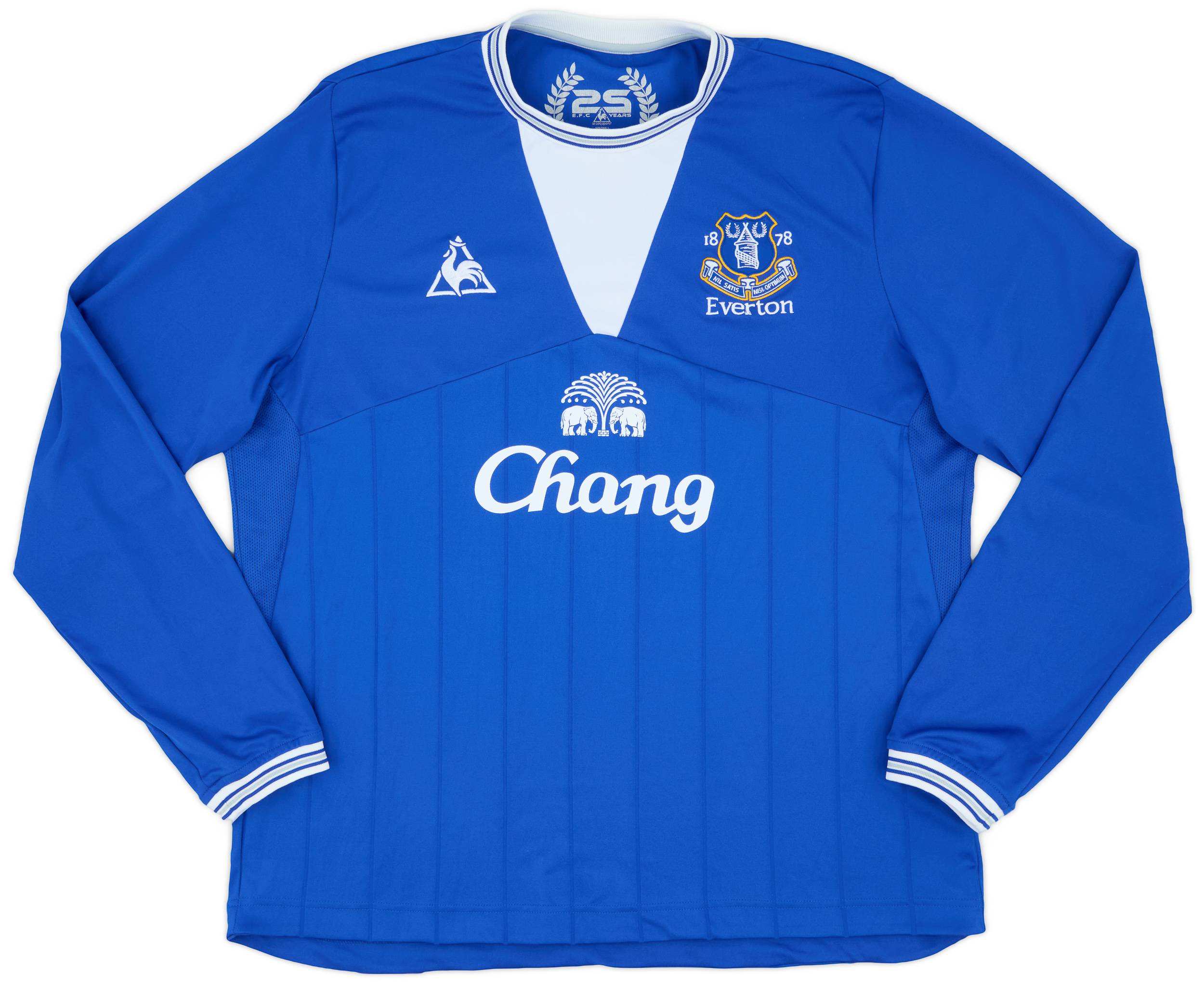 2009-10 Everton Home L/S Shirt - 9/10 - (XL)