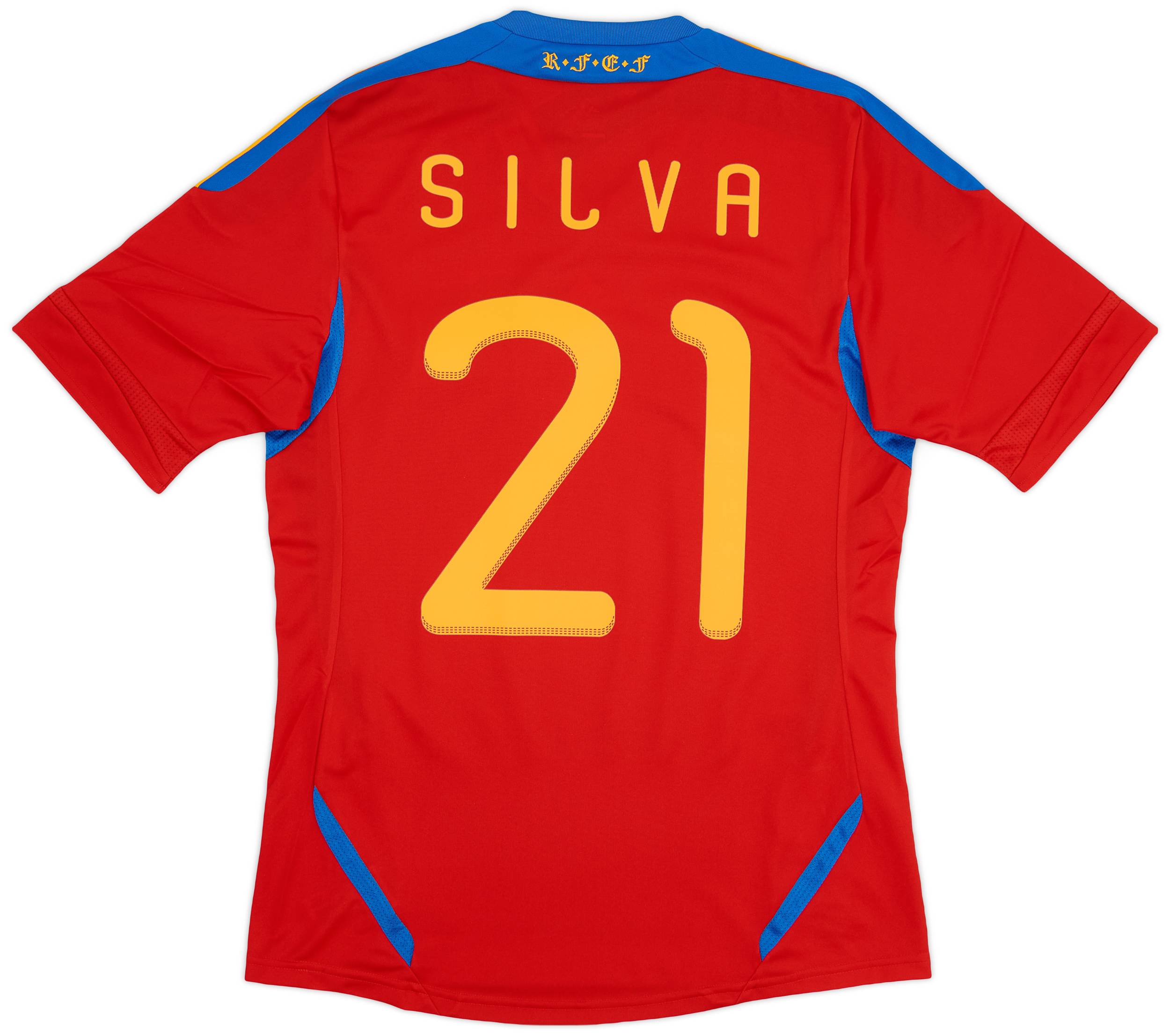 2010-11 Spain Home Shirt Silva #21 (S)