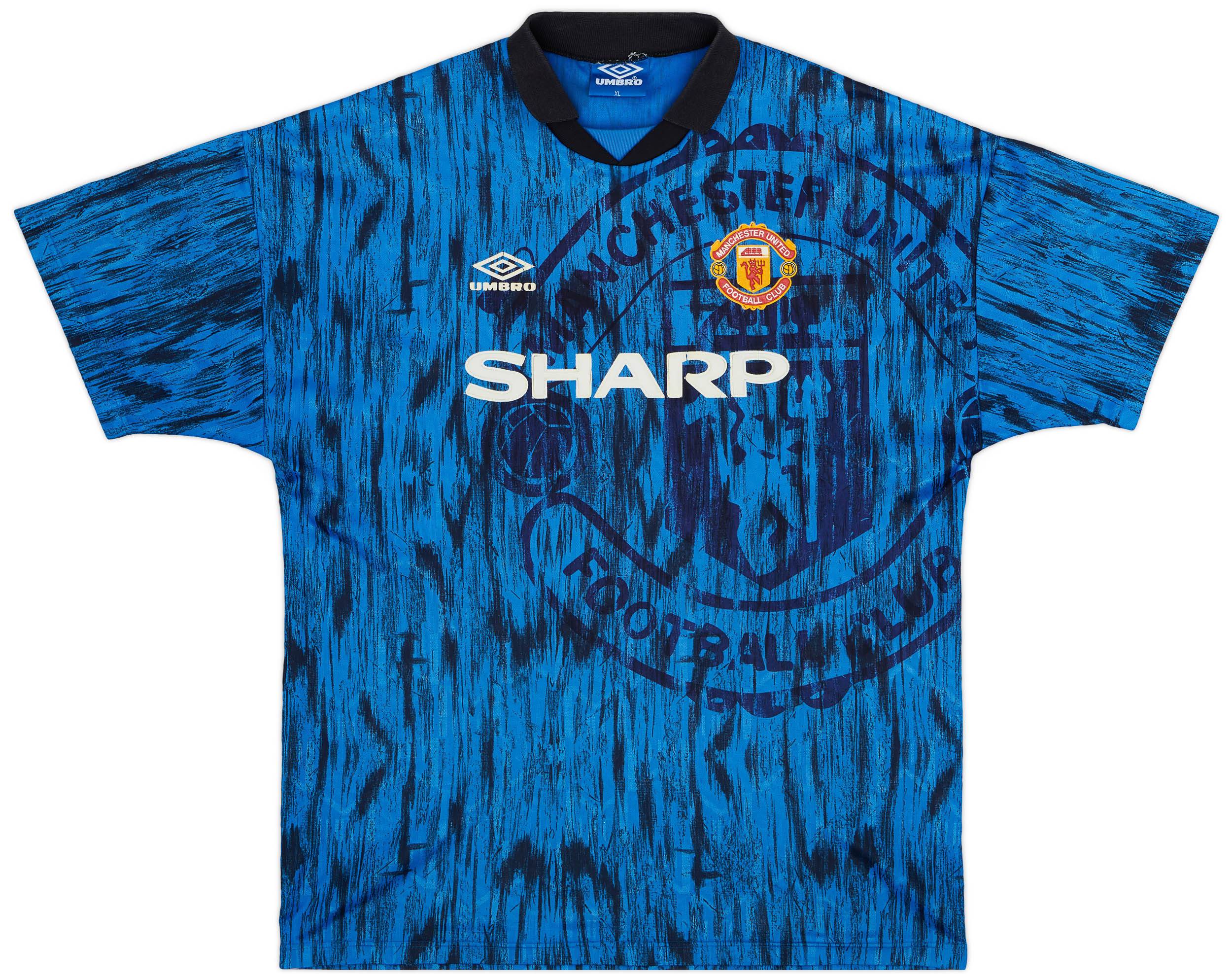 1992-93 Manchester United Away Shirt - 5/10 - (XL)