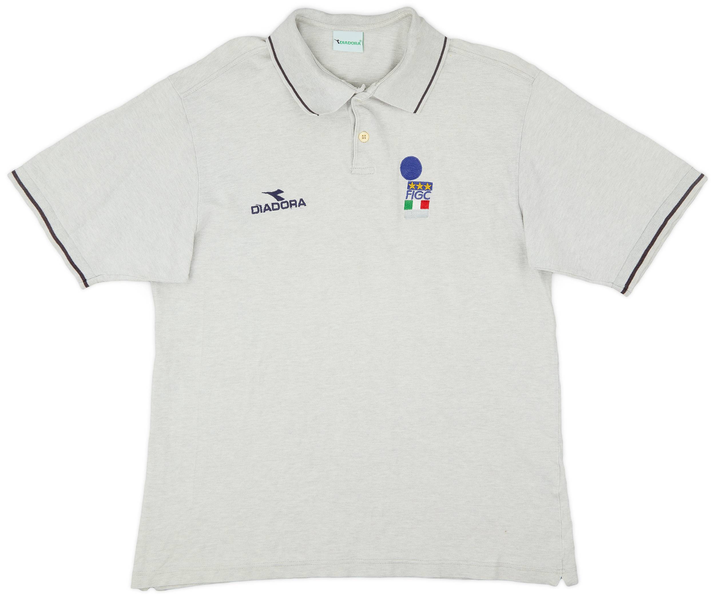 1999-00 Italy Diadora FIGC Referee Polo Shirt - 8/10 - (M)
