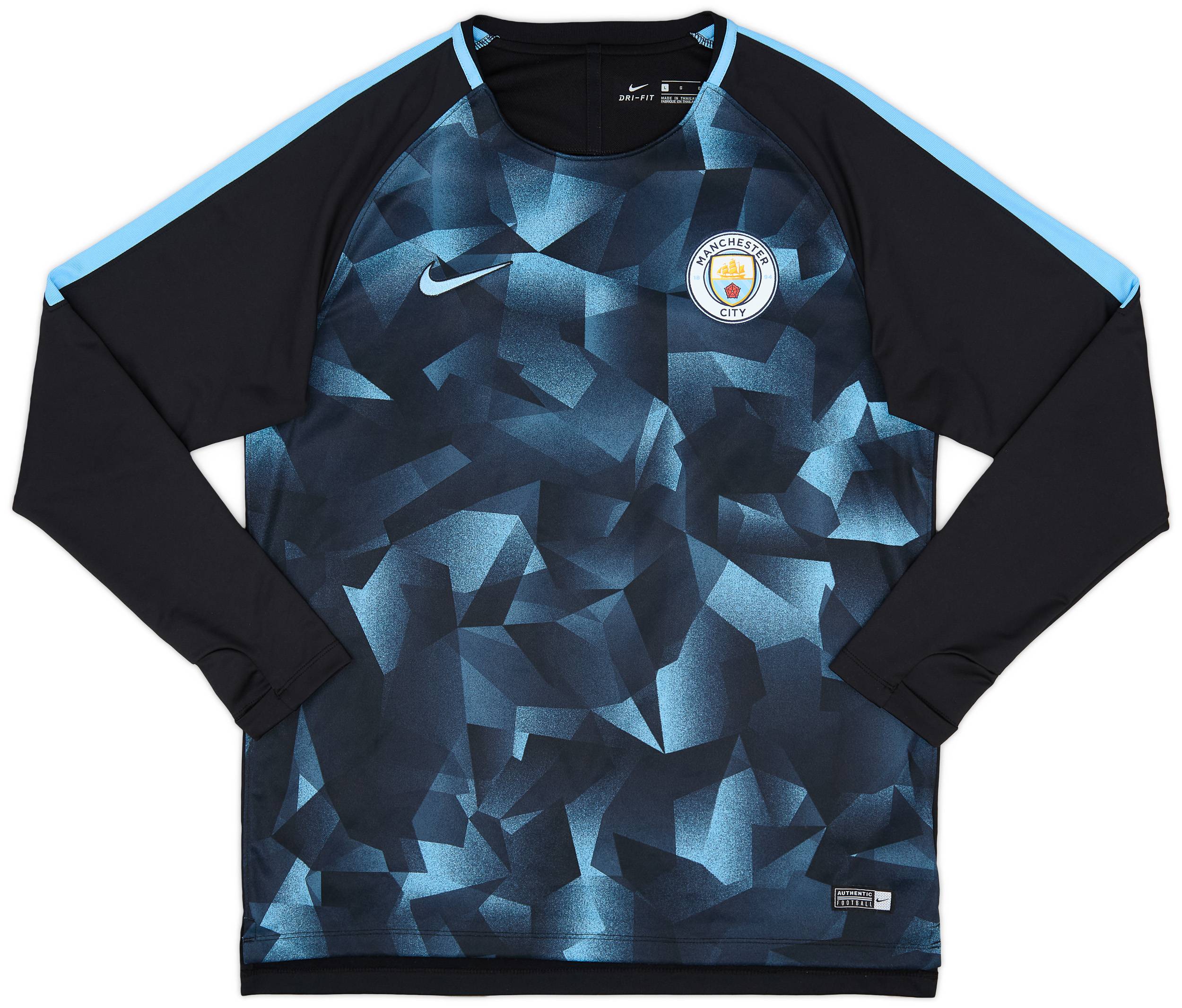 2017-18 Manchester City Nike Training L/S Shirt - 8/10 - (L)