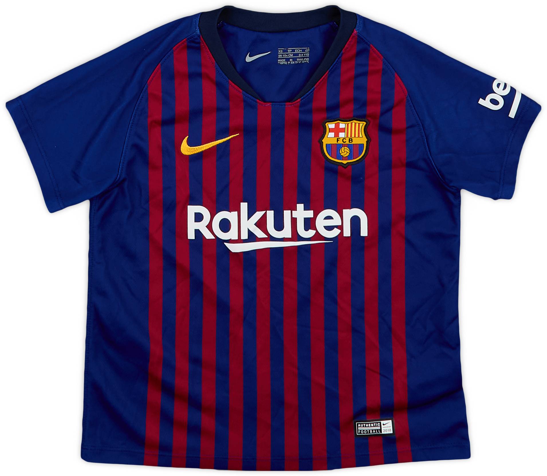 2018 19 Barcelona Home Shirt 9 10 3 4 Years