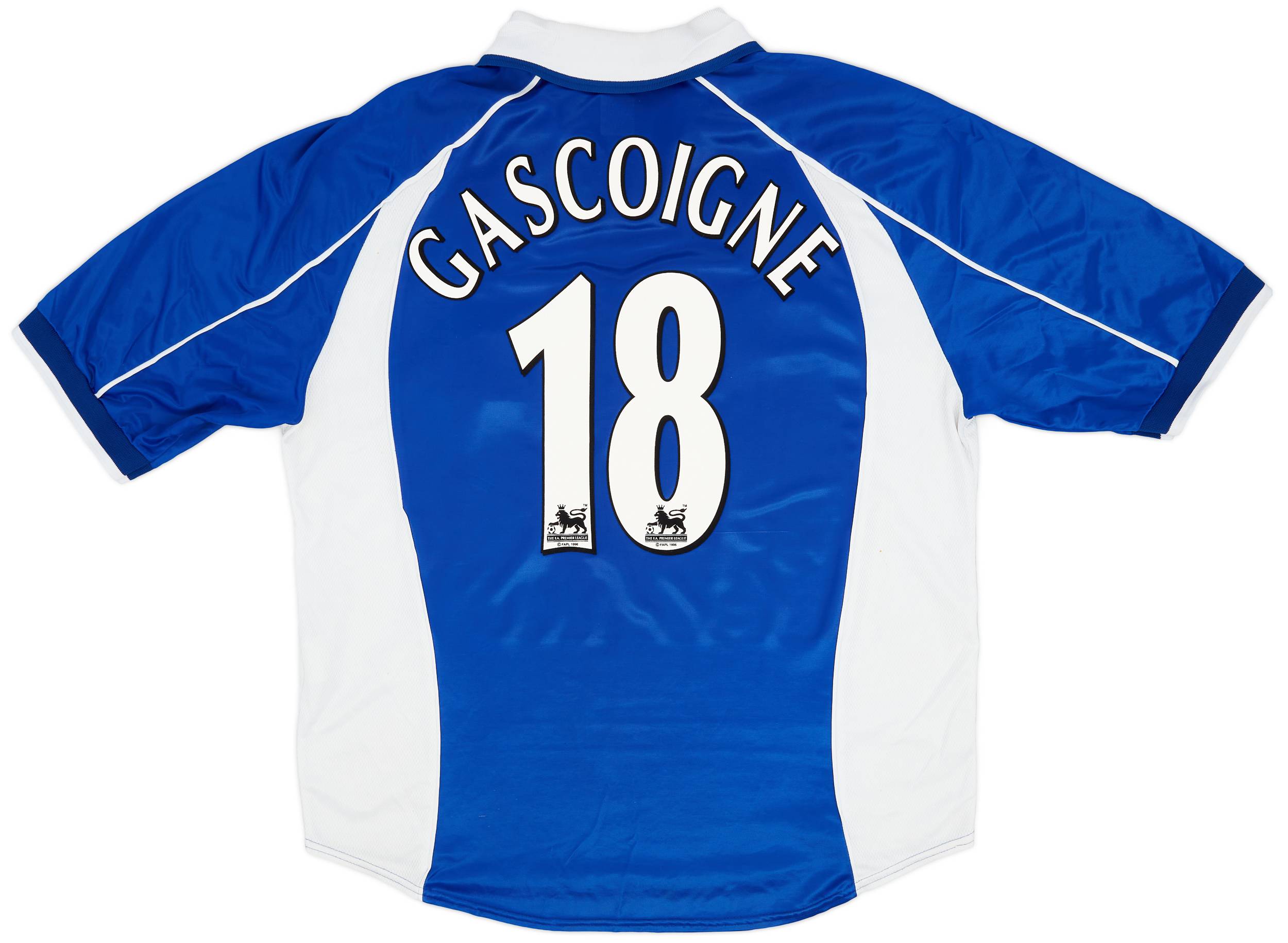 2000-02 Everton Home Shirt Gascoigne #18 - 6/10 - (XL)