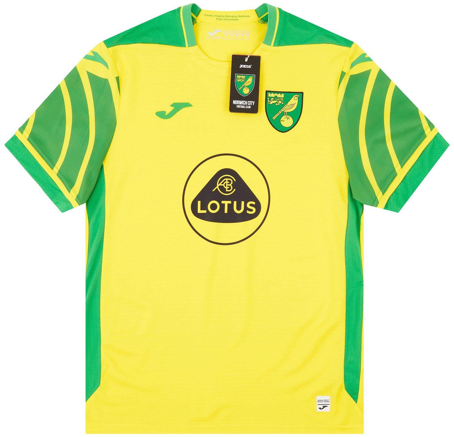 2021-22 Norwich Home Shirt - NEW