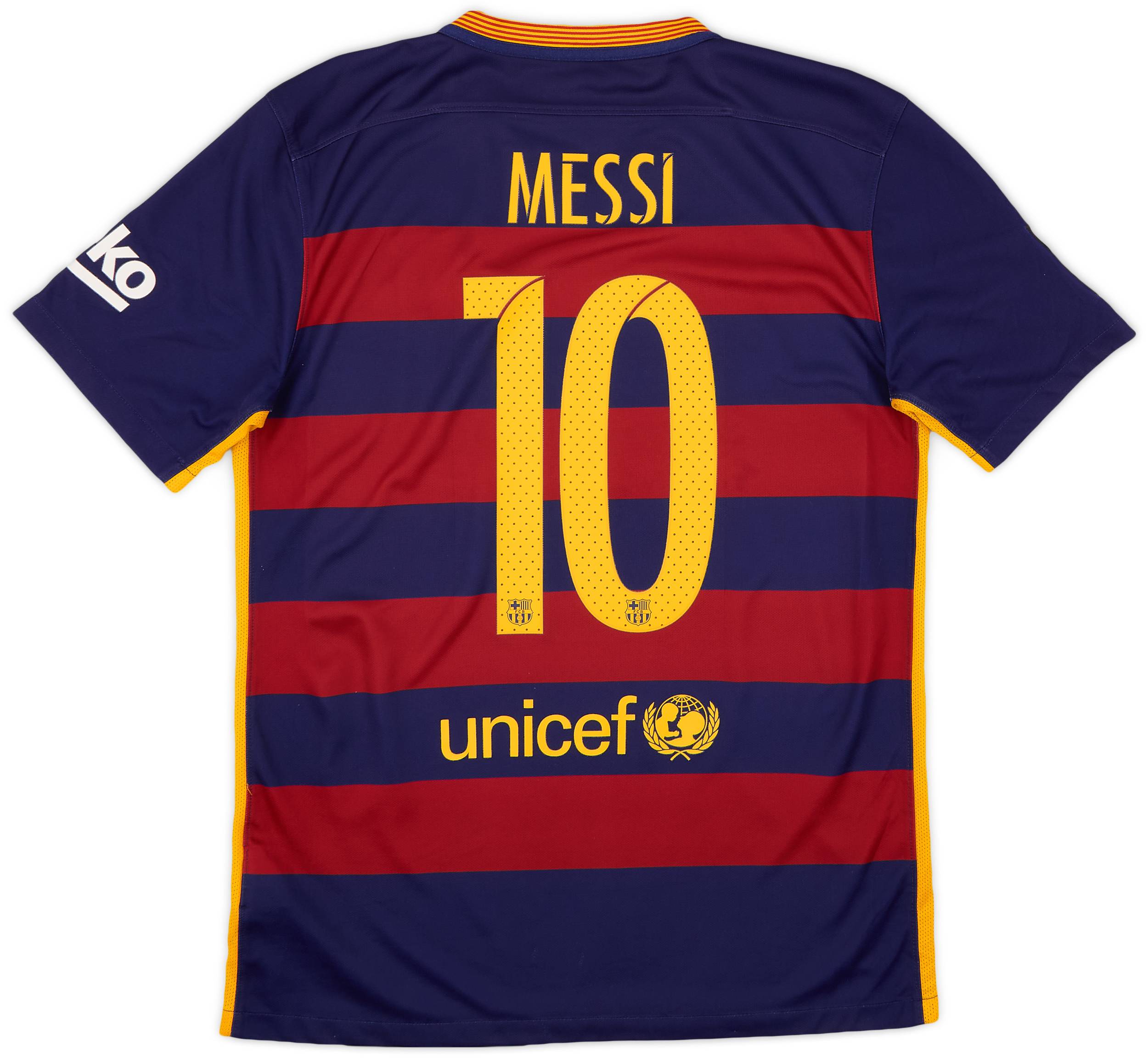 2015-16 Barcelona Home Shirt Messi #10 - 6/10 - (S)