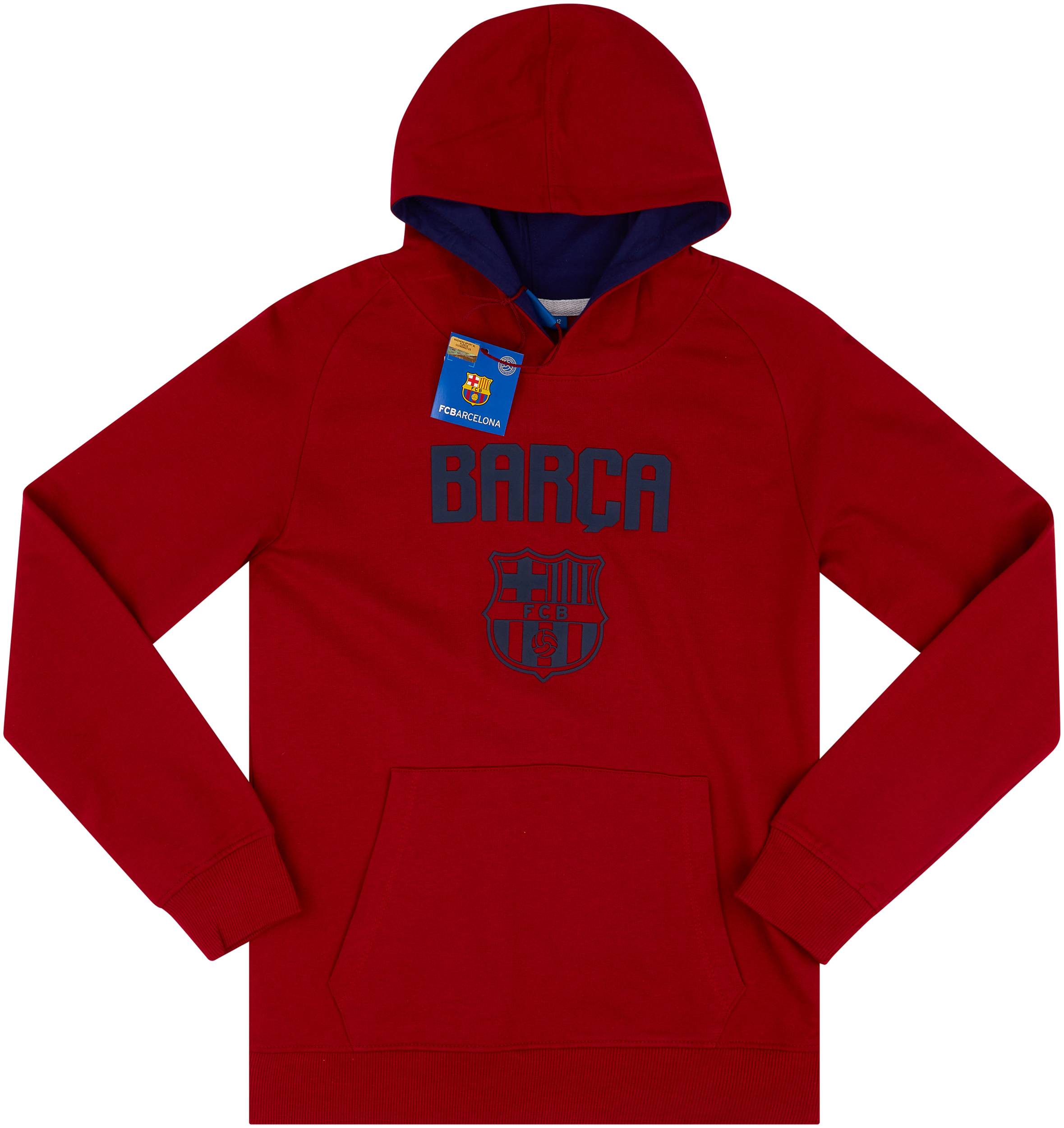 2017-18 Barcelona Hooded Fan Top - (KIDS)