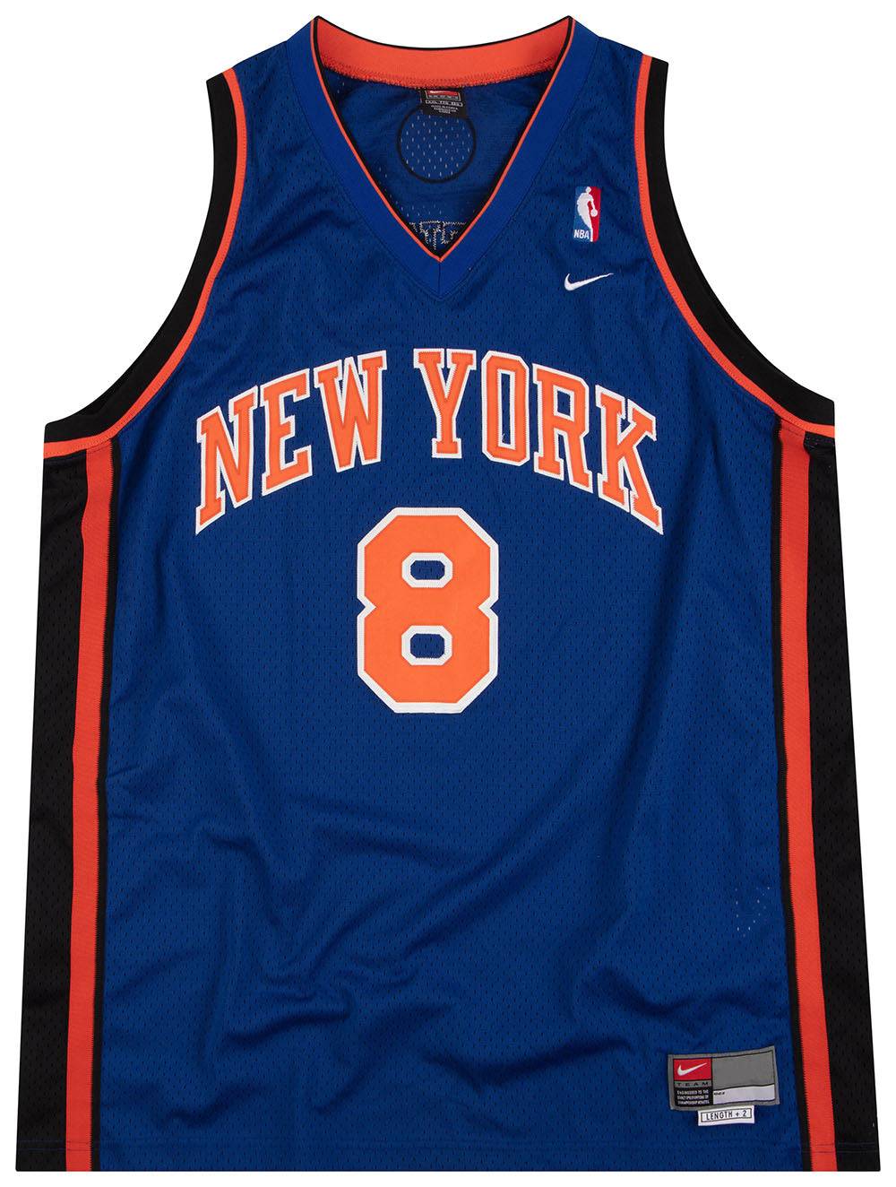 2000-01 New York Knicks Sprewell #8 Nike Swingman Jersey (Away) Y