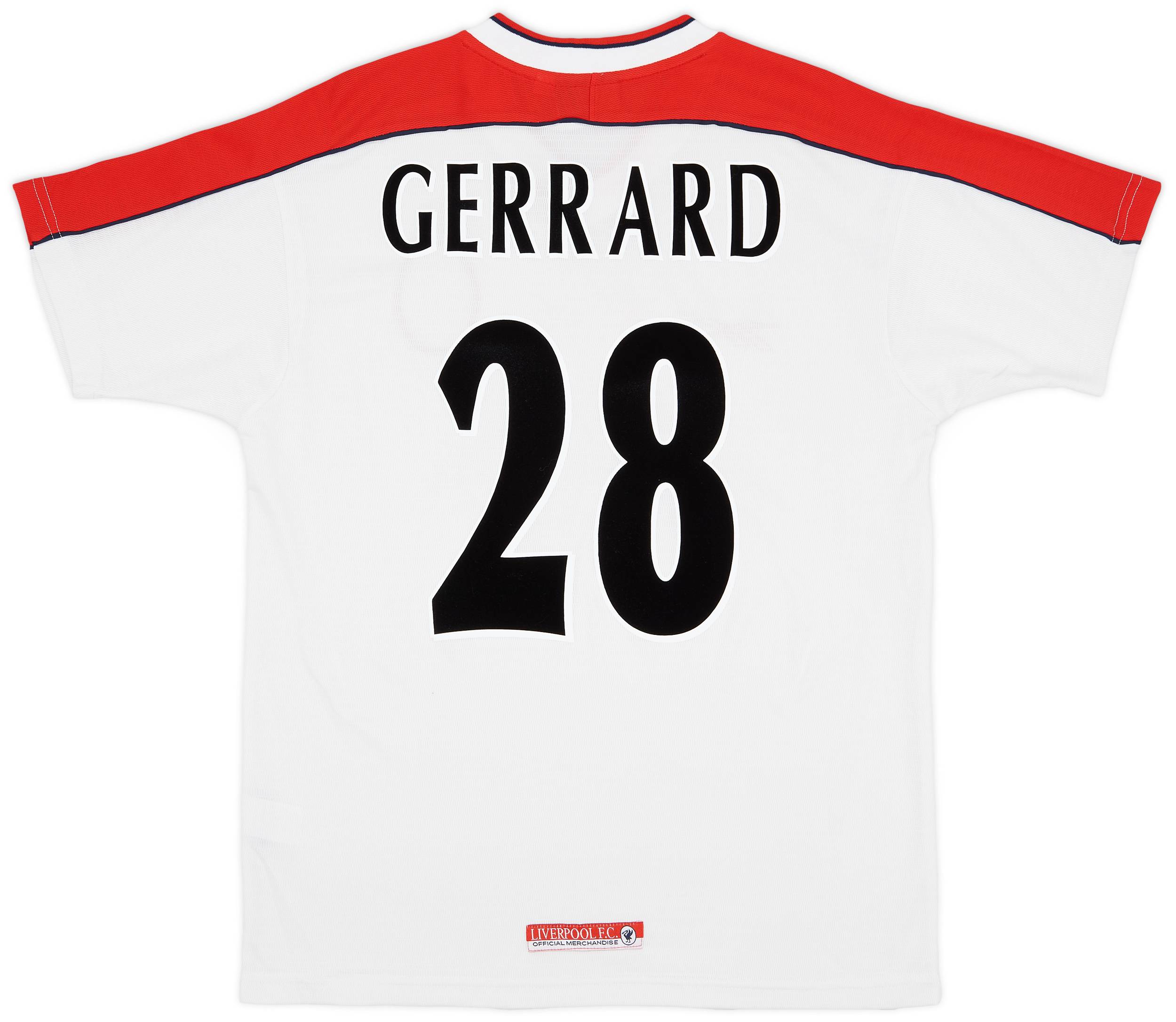 1998-99 Liverpool Away Shirt Gerrard #28 - 9/10 - (L)
