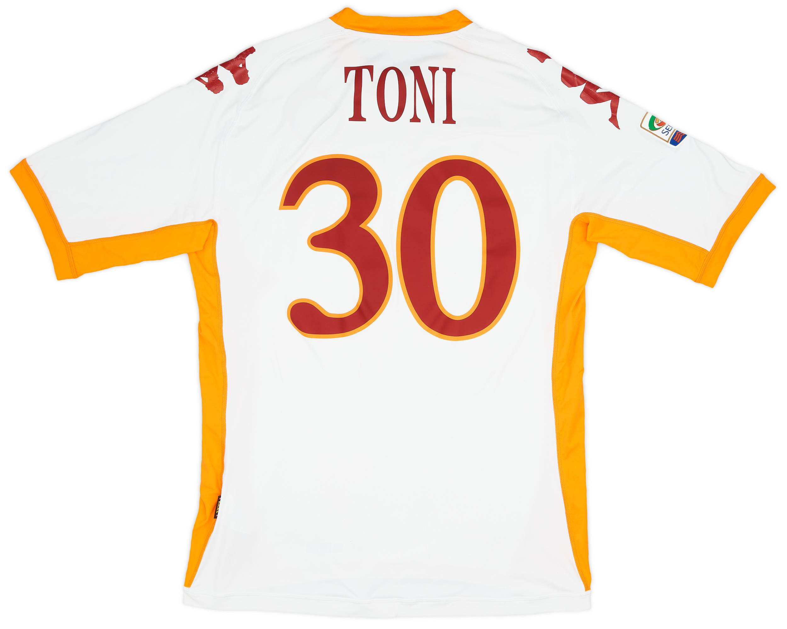 2010-11 Roma Away Shirt Toni #30 - 7/10 - (3XL)