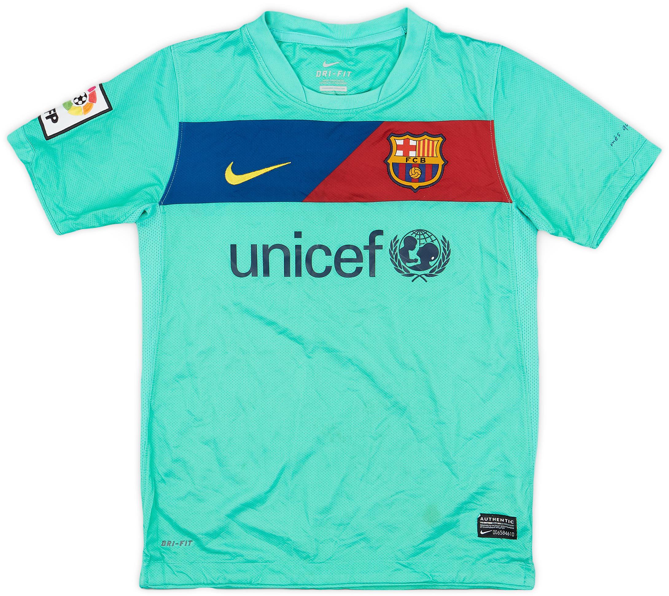 2010-11 Barcelona Away Shirt - 8/10 - (S.Boys)