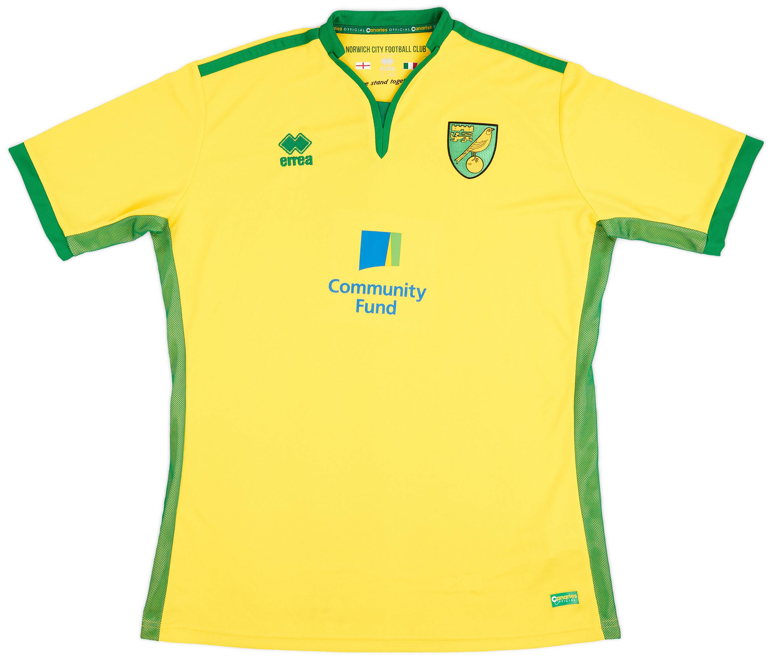 2016-17 Norwich Home Shirt - 8/10 - (4XL)