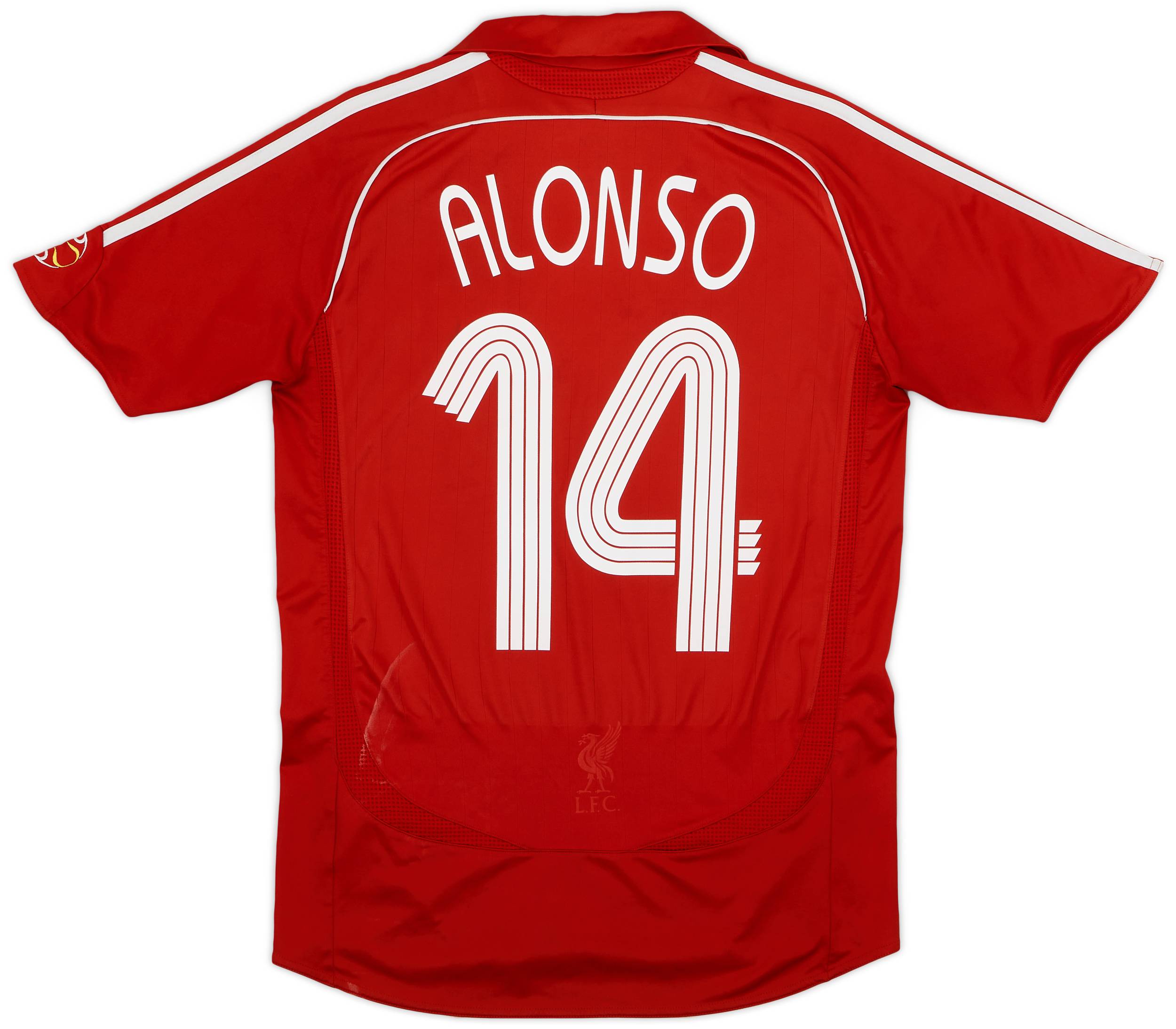 2006-08 Liverpool Home Shirt Alonso #14 - 6/10 - (S)